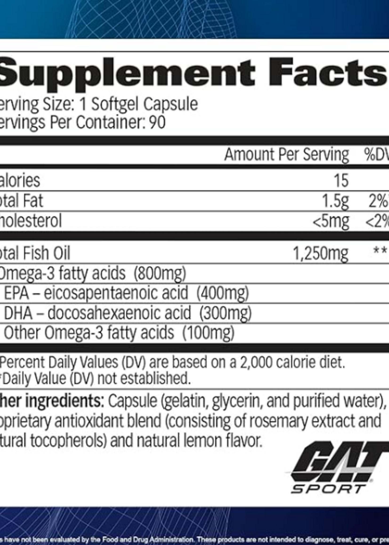 GAT OMEGA 3 GAT 90 CAP