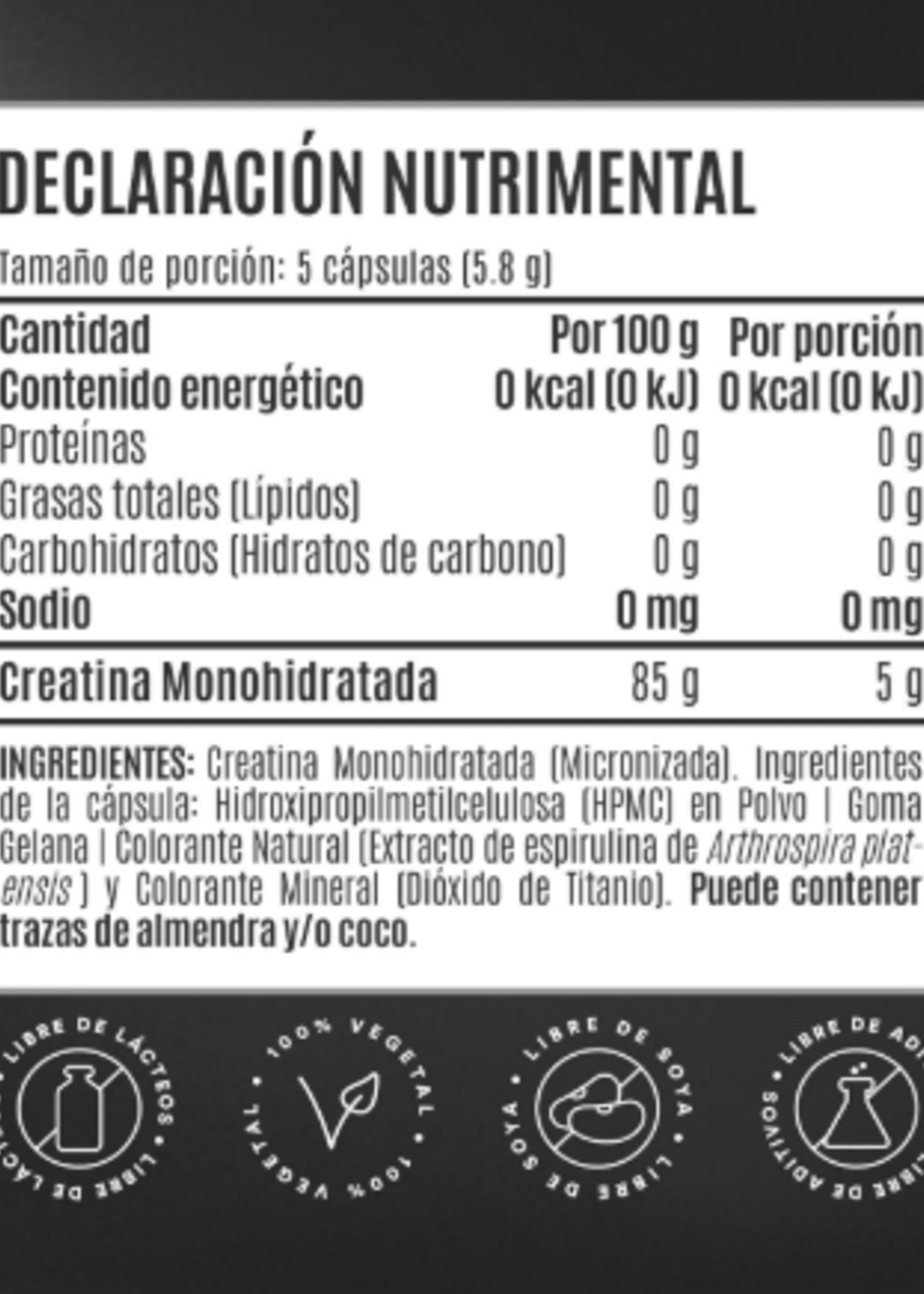 BIRDMAN CREATINA BIRDMAN 250 CAP (50 SERV)