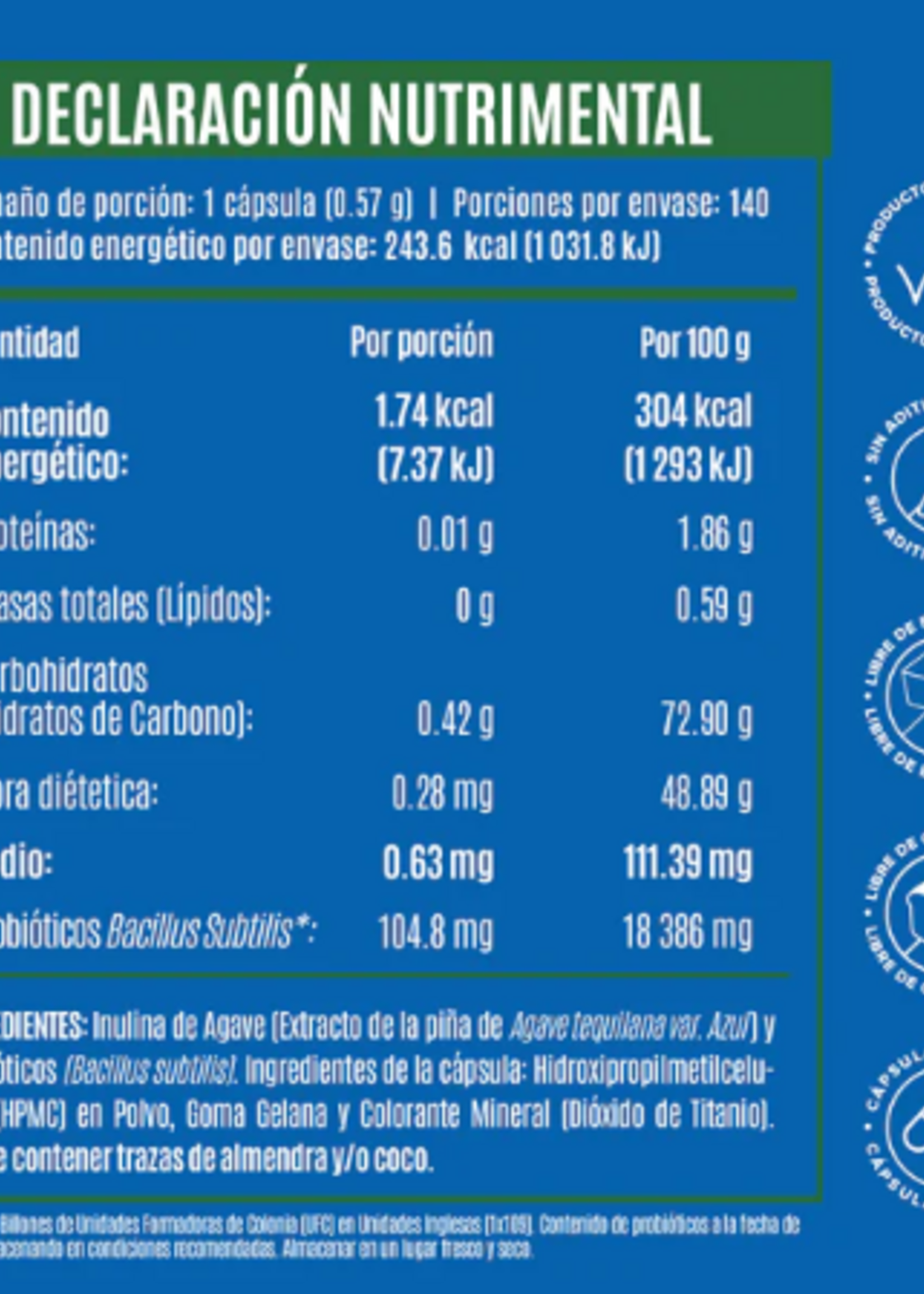 BIRDMAN DAILY SPORE PROBIOTIC 10 B 140 CAPS BIRDMAN