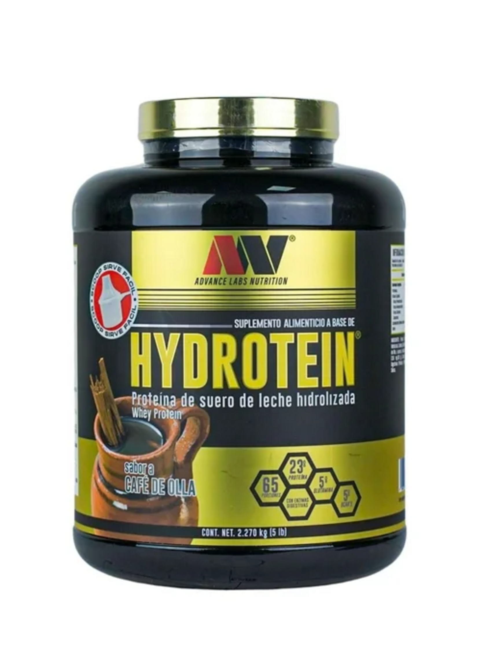 ADVANCE NUTRITION HYDROTEIN TAPA DORADA