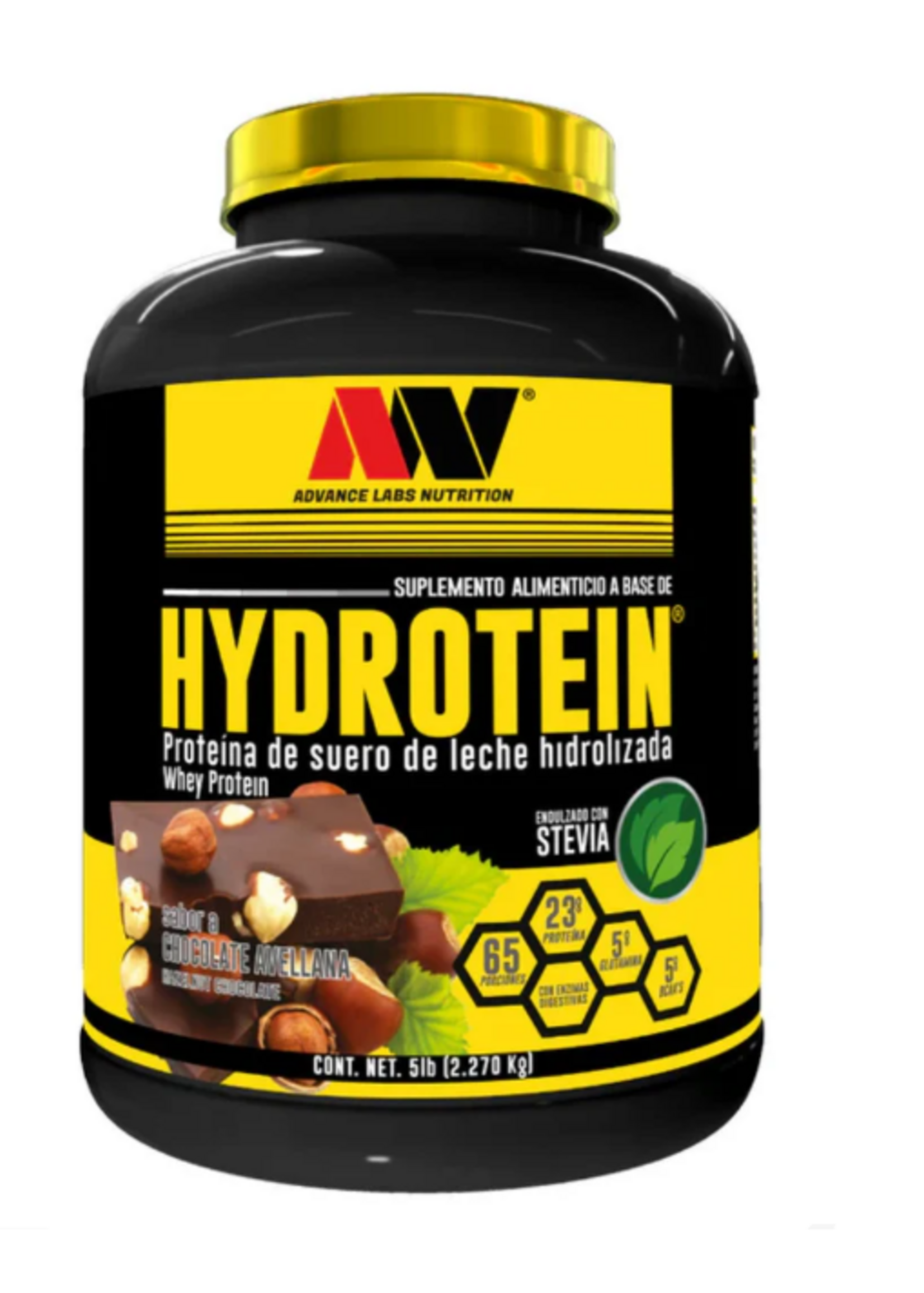 ADVANCE NUTRITION HYDROTEIN TAPA DORADA