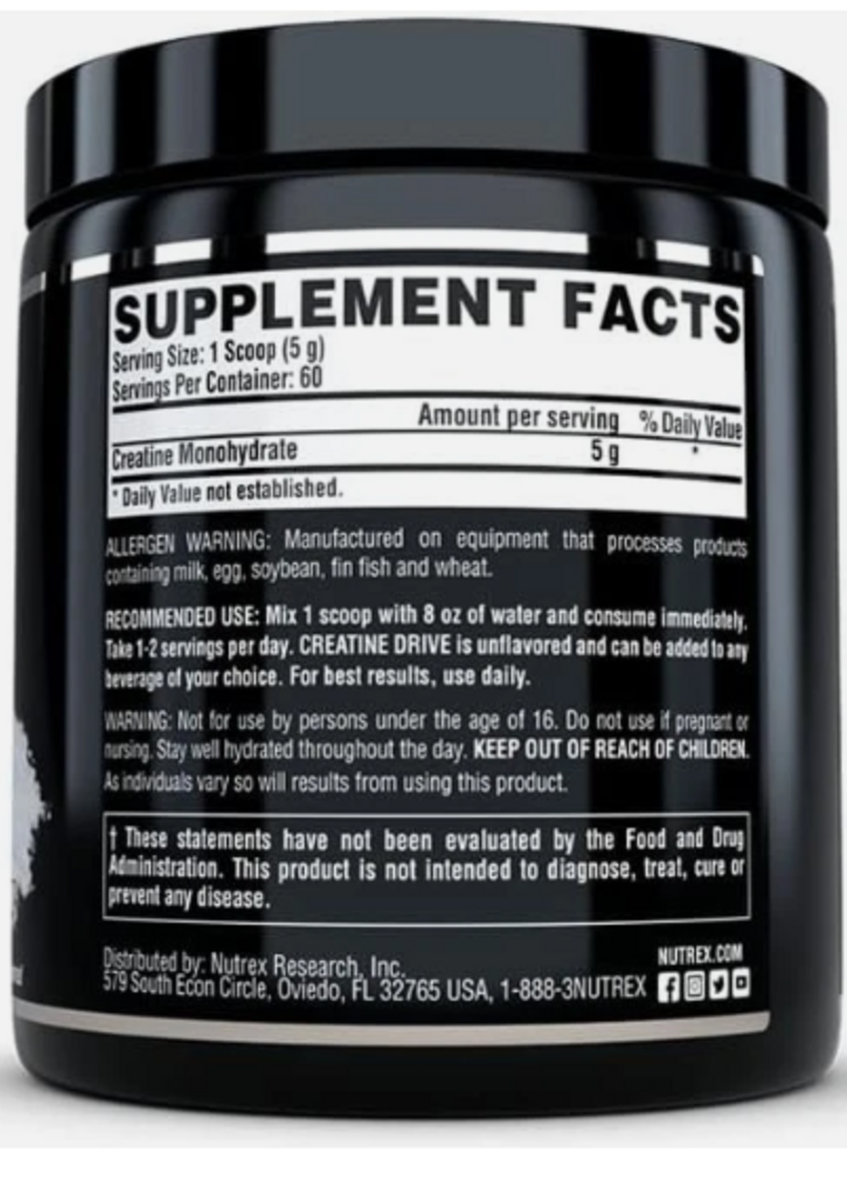 NUTREX CREATINA NUTREX 60 SERV