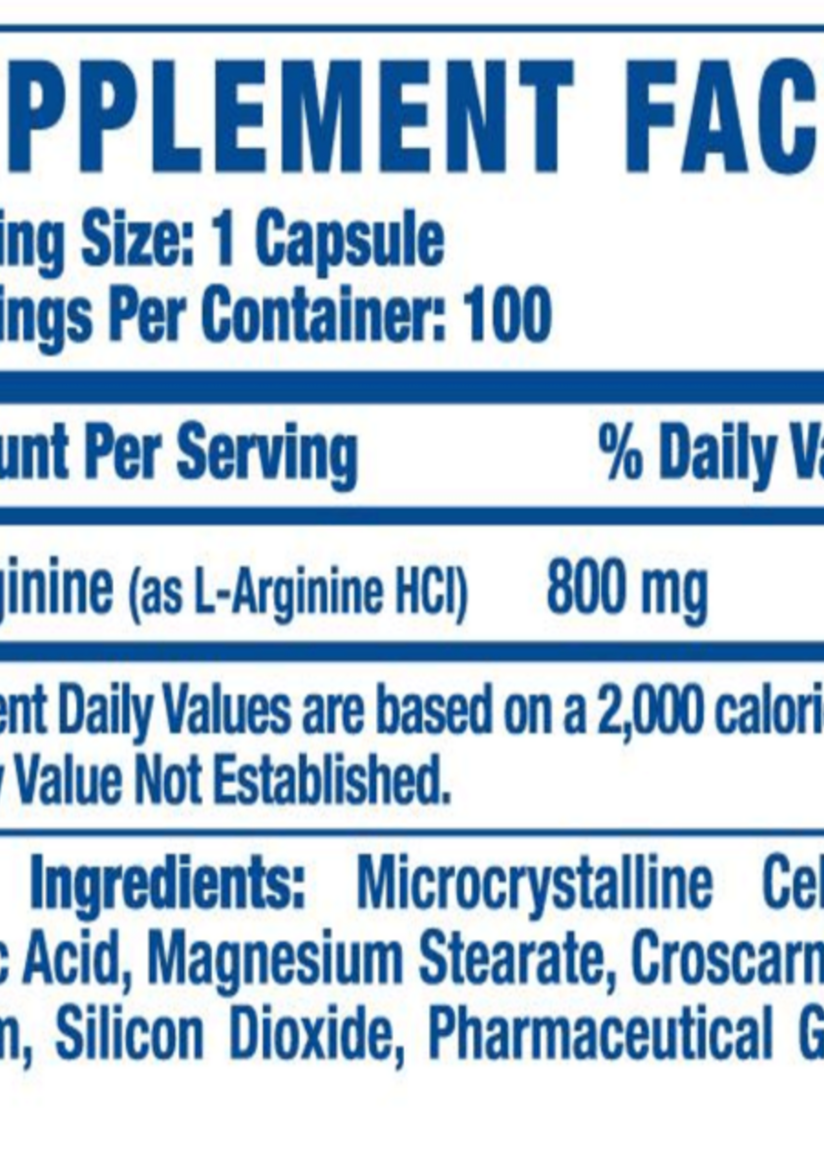RONNIE COLEMAN ARGININA RC 800MG/100 CAP