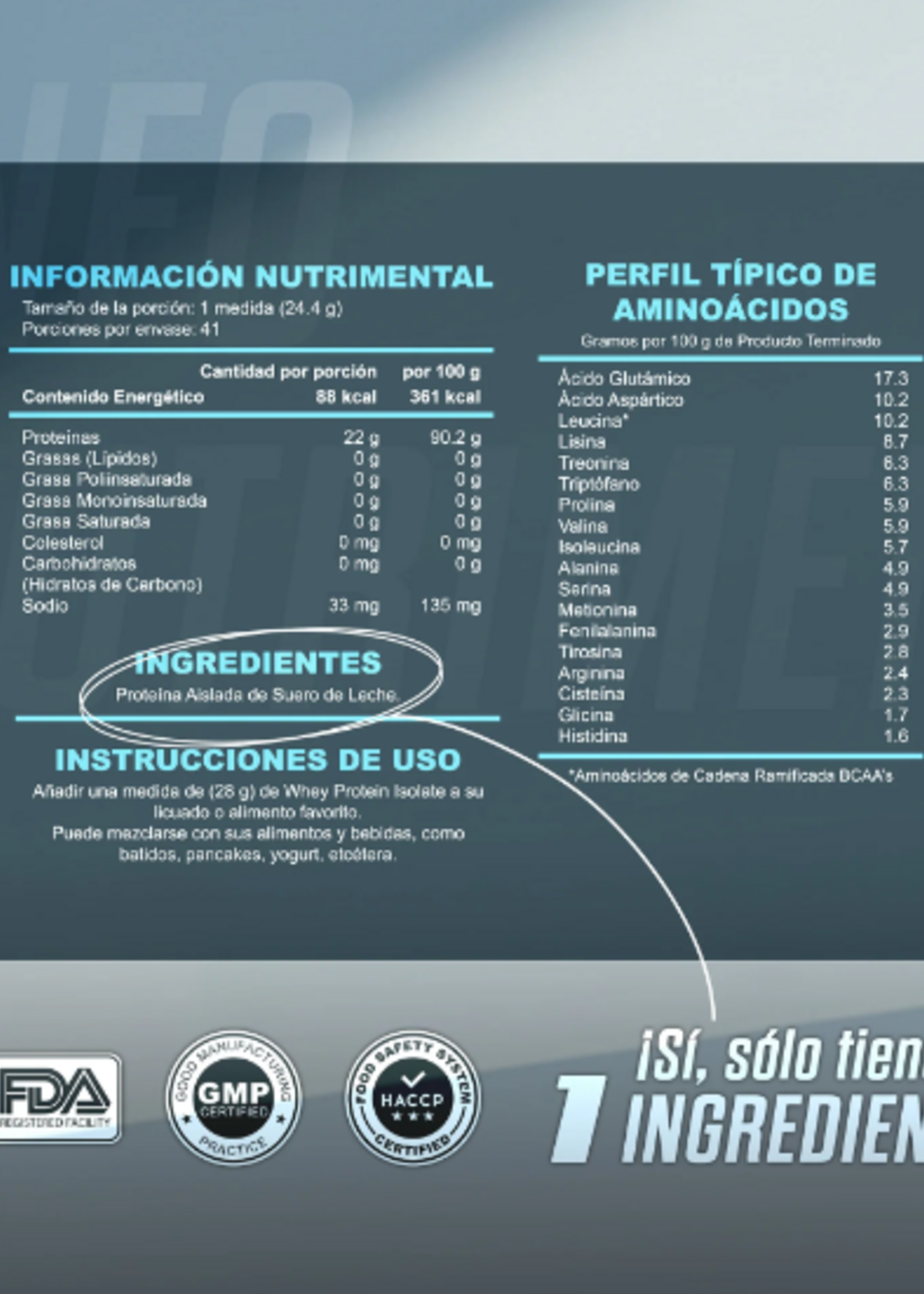 ADVANCE NUTRITION WPI = PUREZA ADVANCE 41 SERV 1 KG (AISLADA DE SUERO DE LECHE)