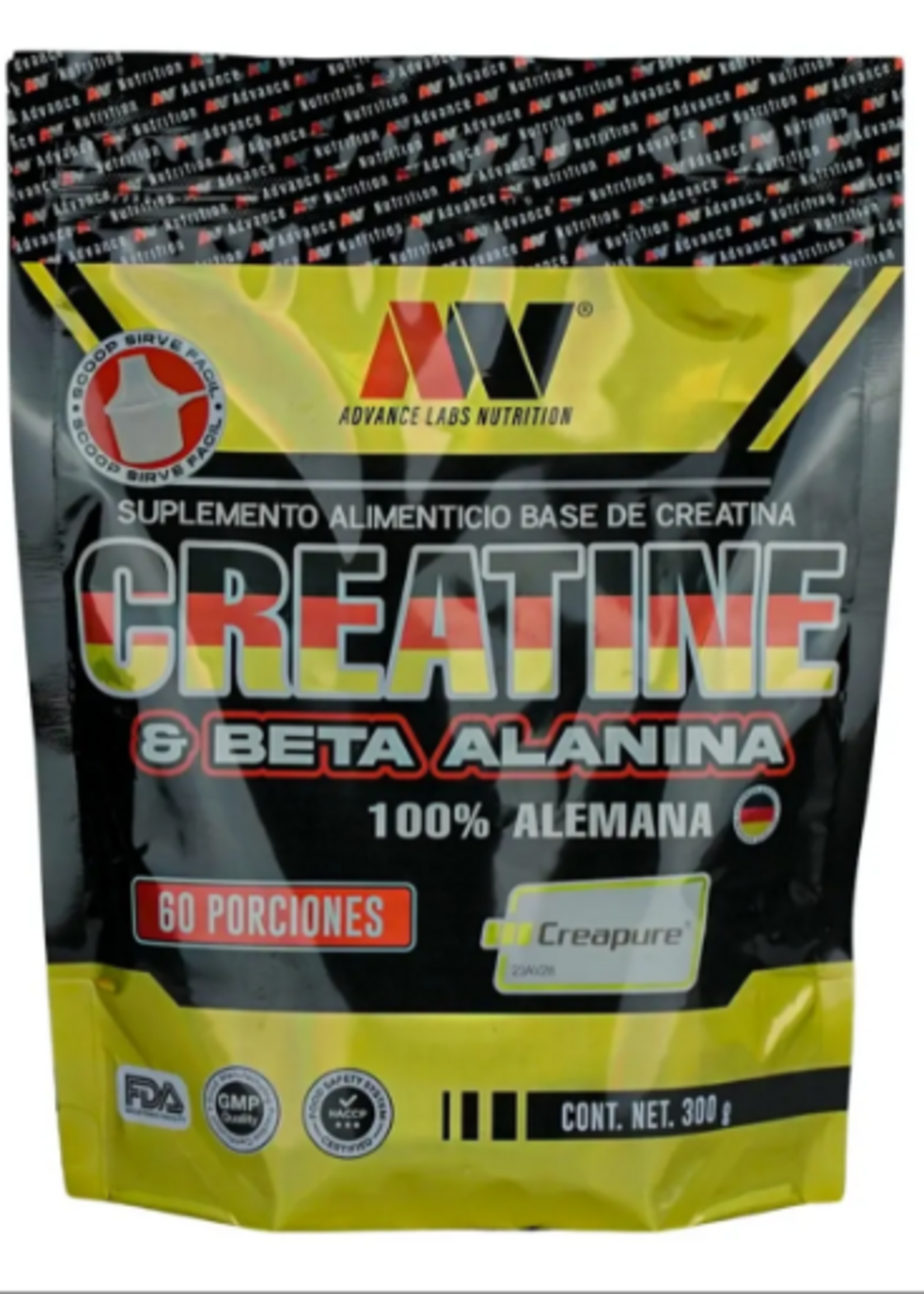 CREAPURE & BETA ALANINA ADVANCE 60 SERV