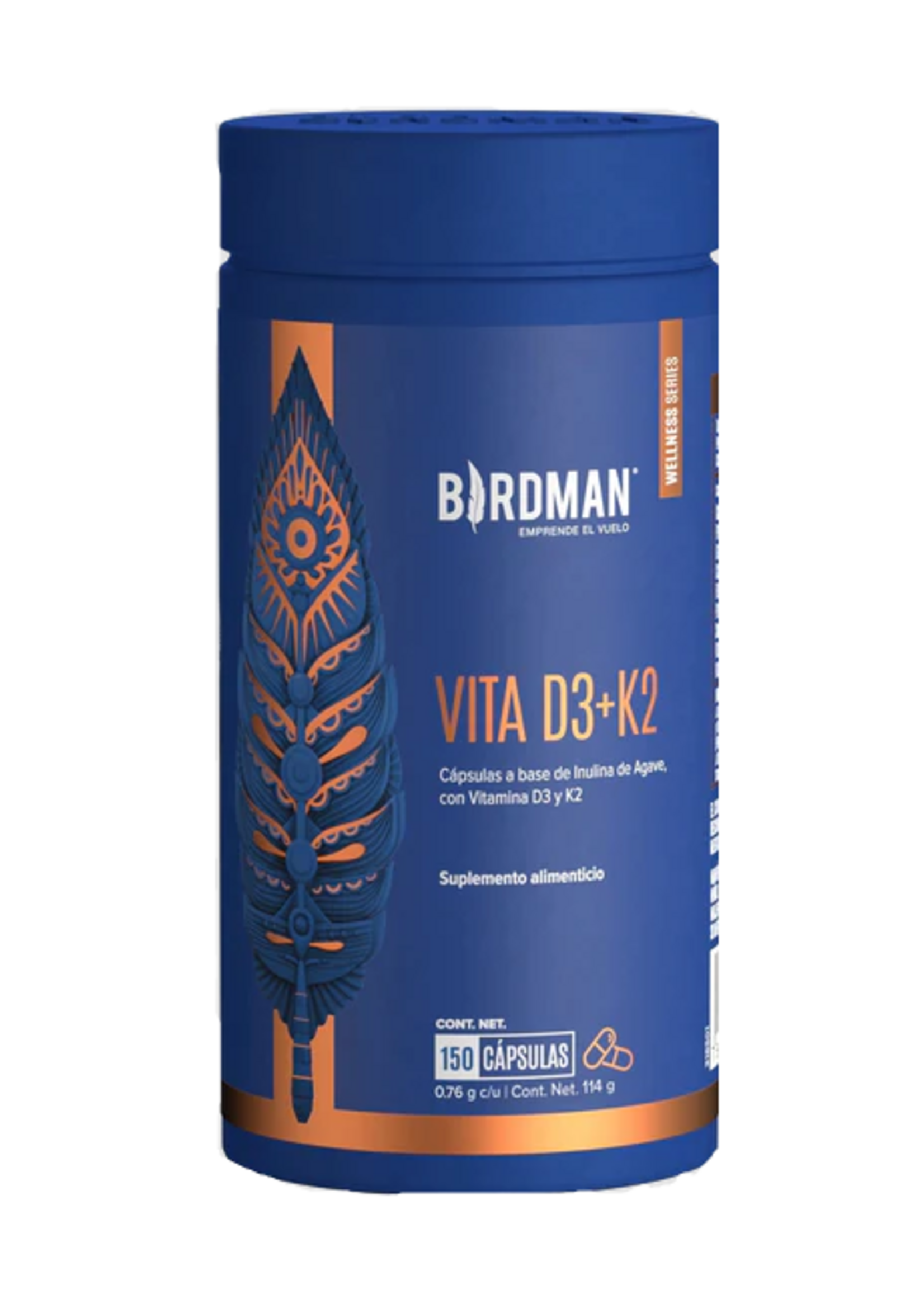 BIRDMAN VITAMINA D3 + K2 150 CAP BIRDMAN