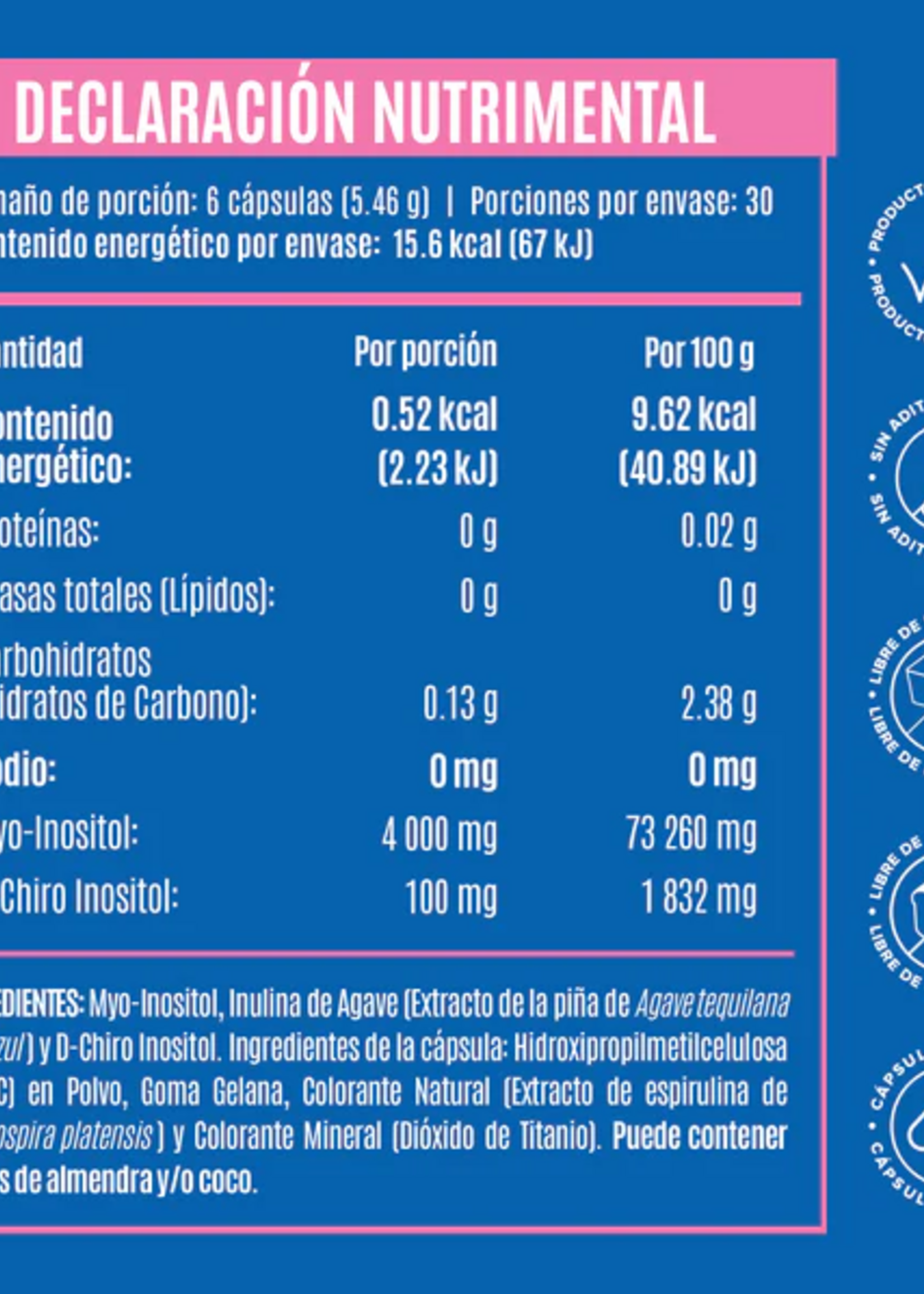 BIRDMAN MYO & D-CHIRO INOSITOL 180 CAP BIRDMAN