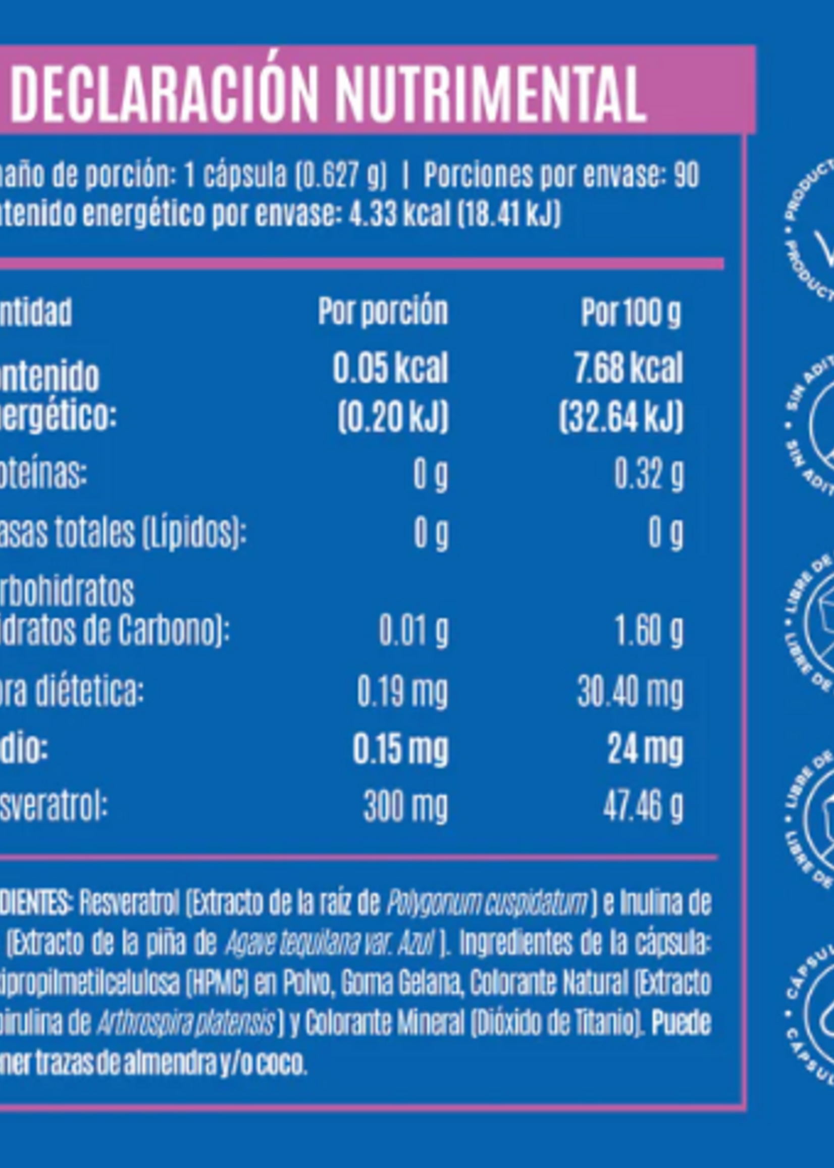 BIRDMAN RESVERATROL 90 CAPS BIRDMAN