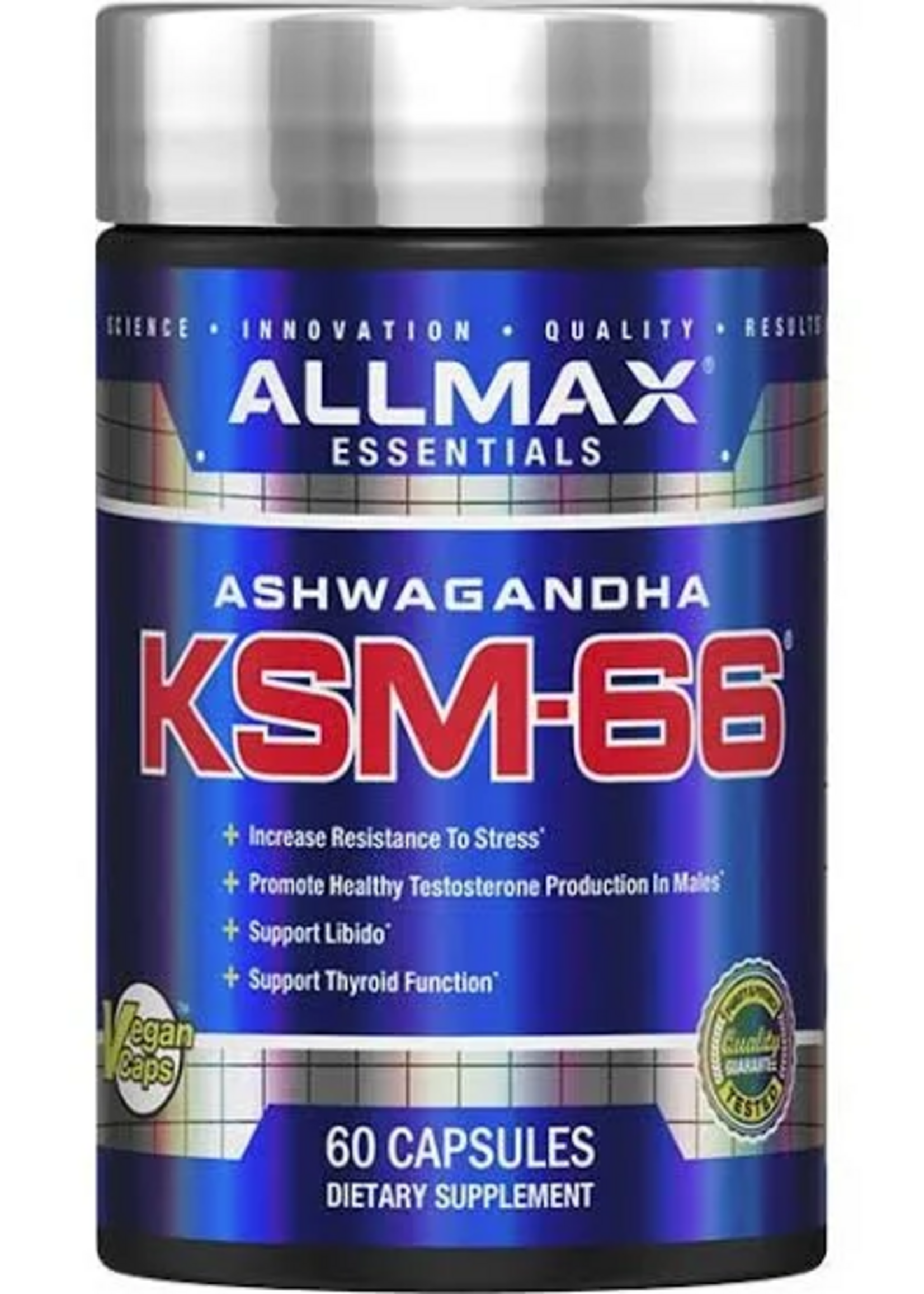 ALLMAX ASHWAGANDA ALLMAX 60 CAP