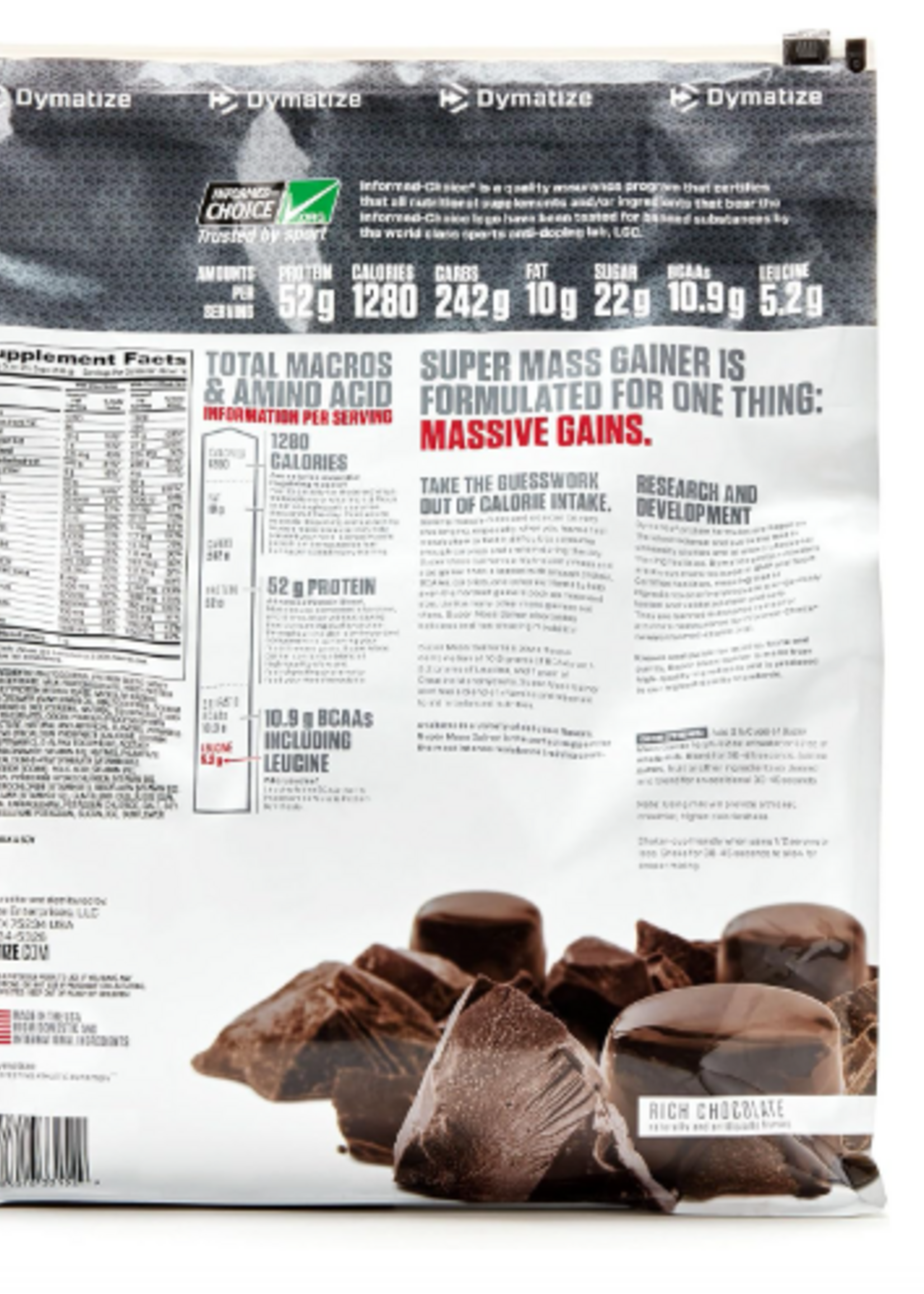 DYMATIZE SUPER MASS GAINER DYMATIZE 12 LB