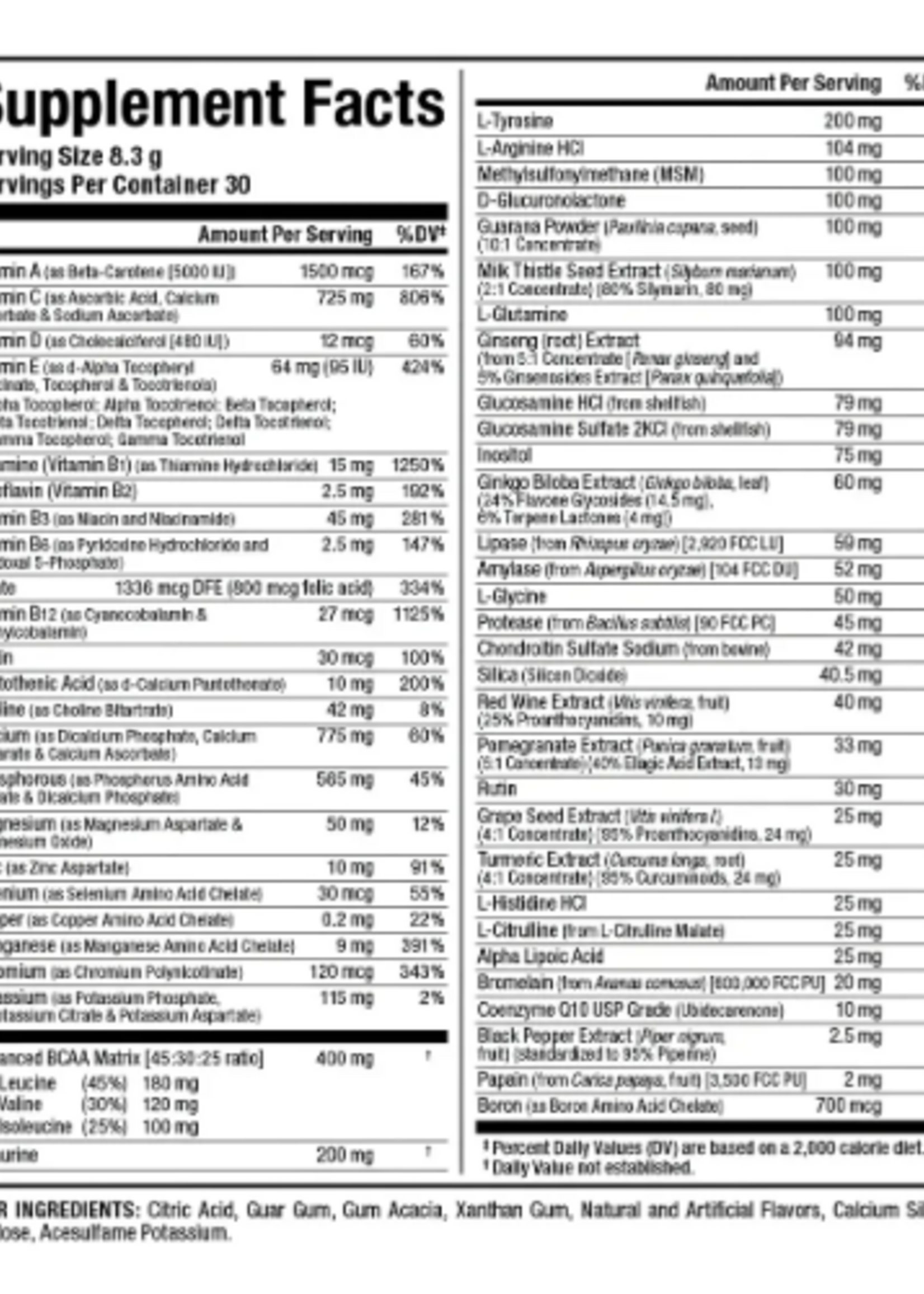 ALLMAX VITASTACK (Multivitamínico) 30 SERV ALLMAX  ORANGE *PROMO*