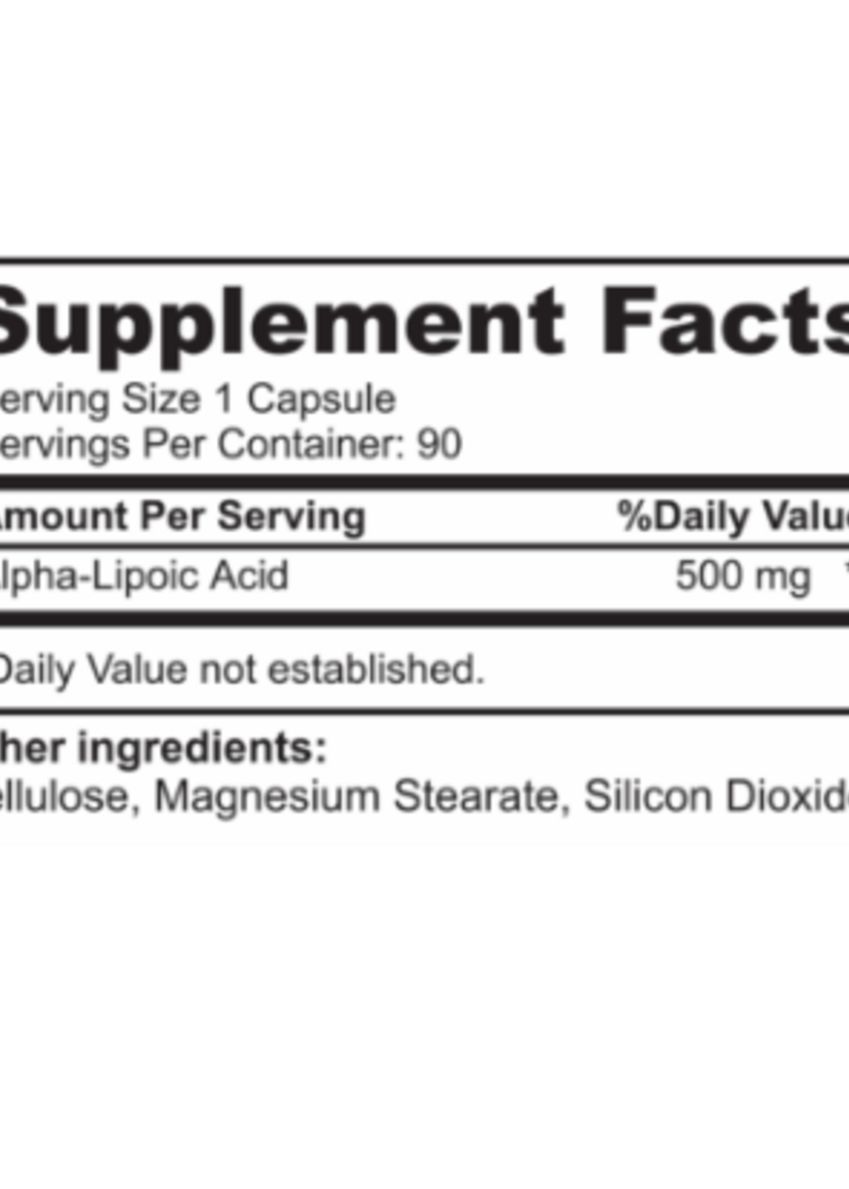 PURE NUTRITION ALPHA LIPOIC PURE NUTRITION 90 CAP