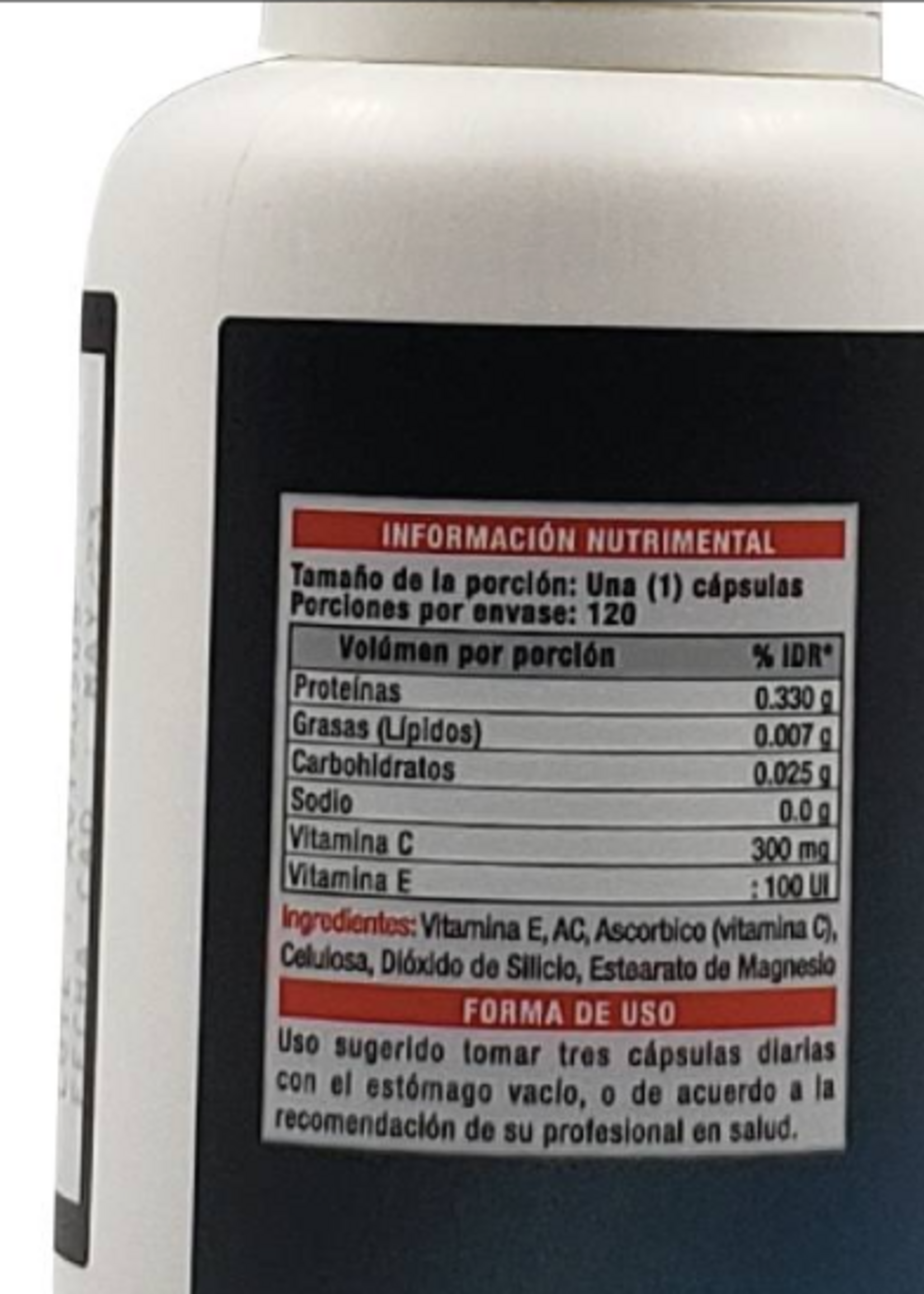 MYOVECTOR ANTIOX VITAMINA C + E  MYOVECTOR 120 CAP