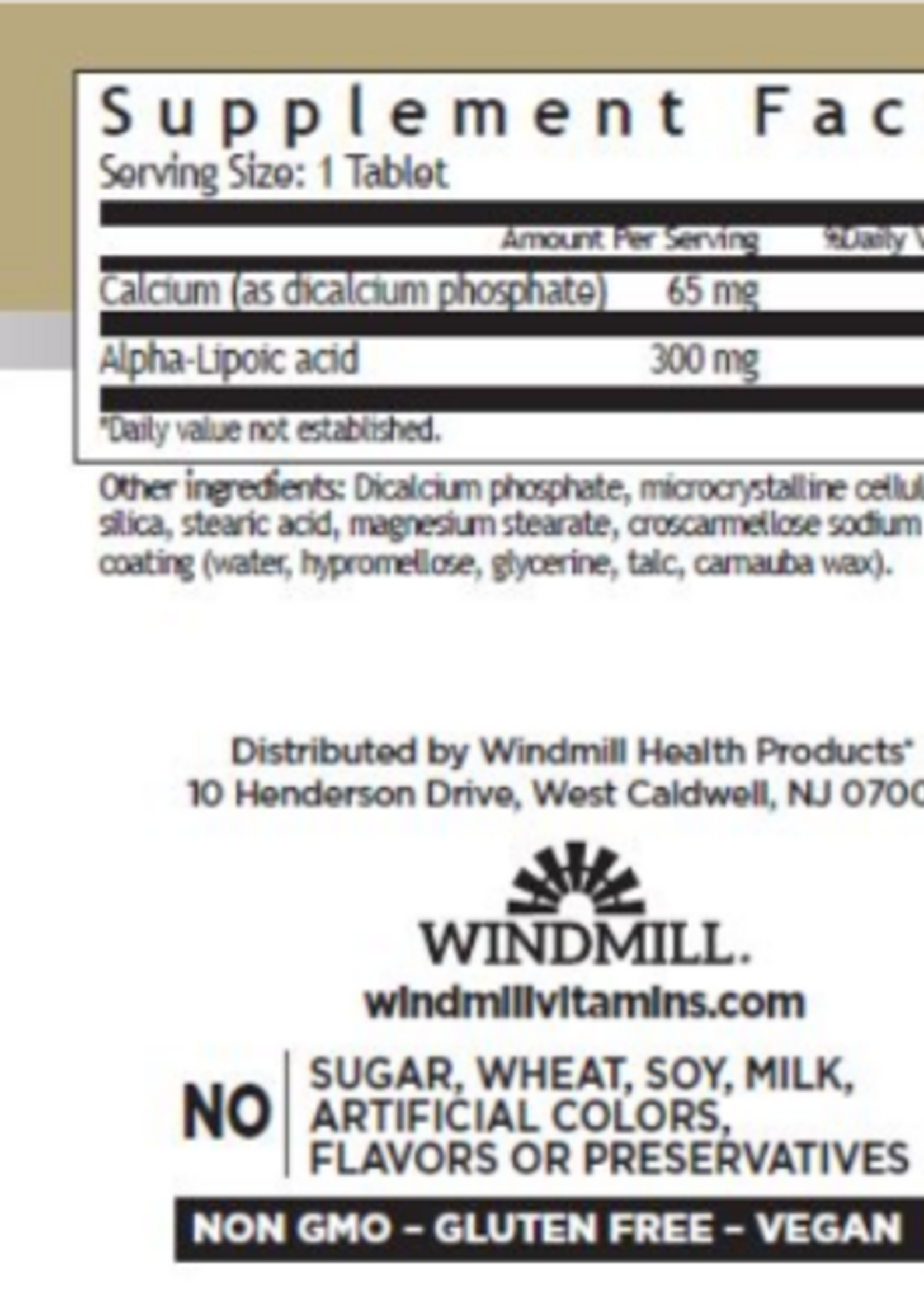 WHP ALPHA LIPOIC WHP 300 MG/60 TAB