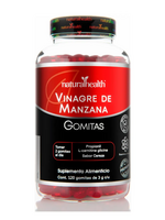 NATURAL HEALTH GUMMIES VINAGRE DE MANZANA 120 SERV CEREZA