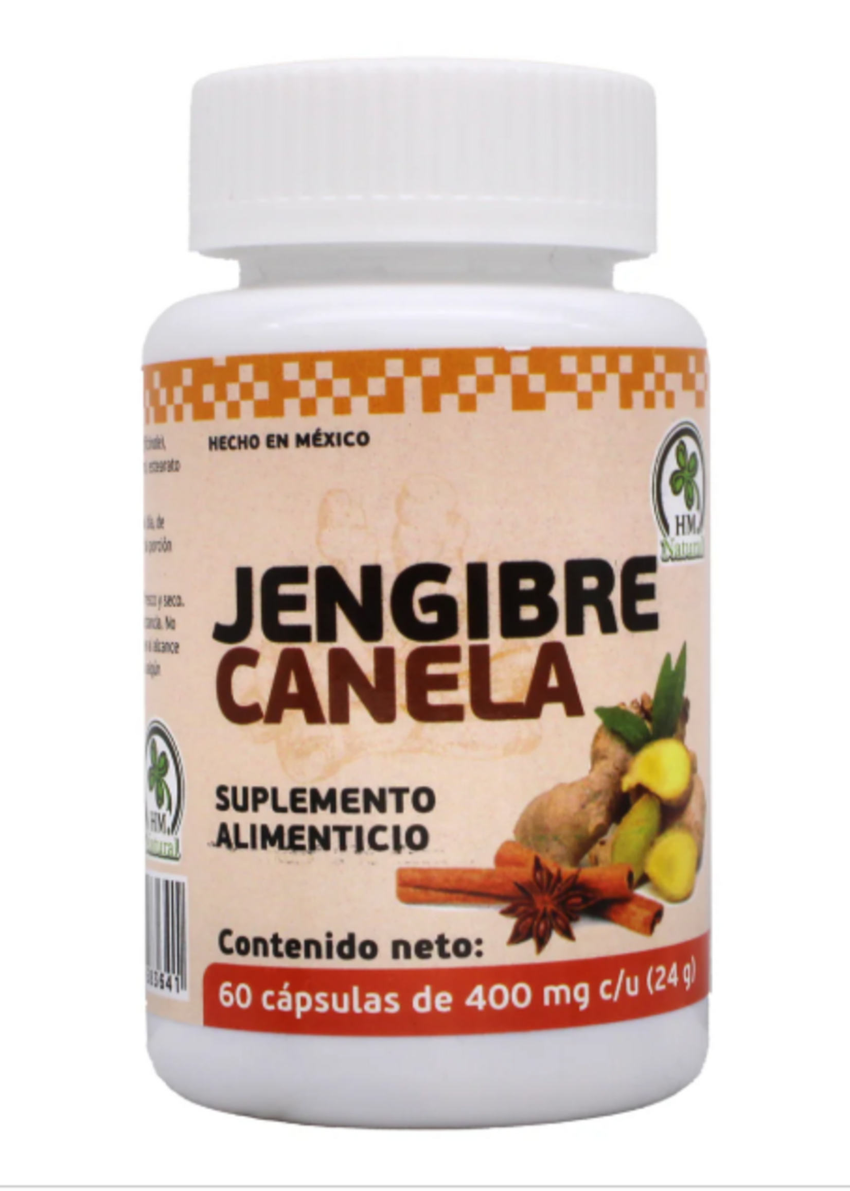 HM NATURAL JENGIBRE CANELA 60 CAPS 400MG HM NATURAL