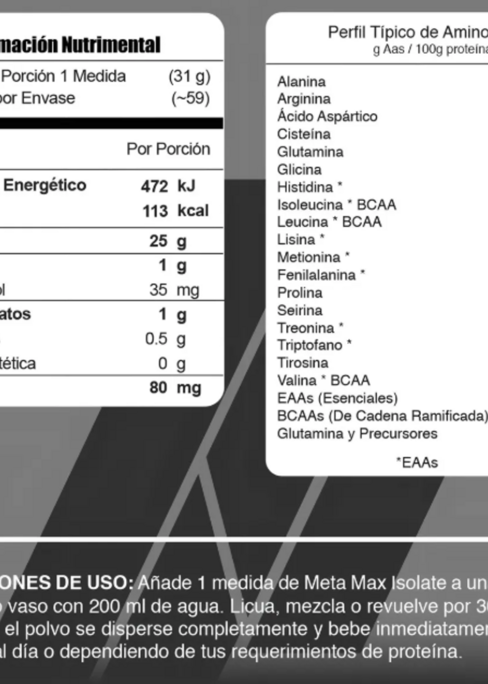 META NUTRITION META MAX