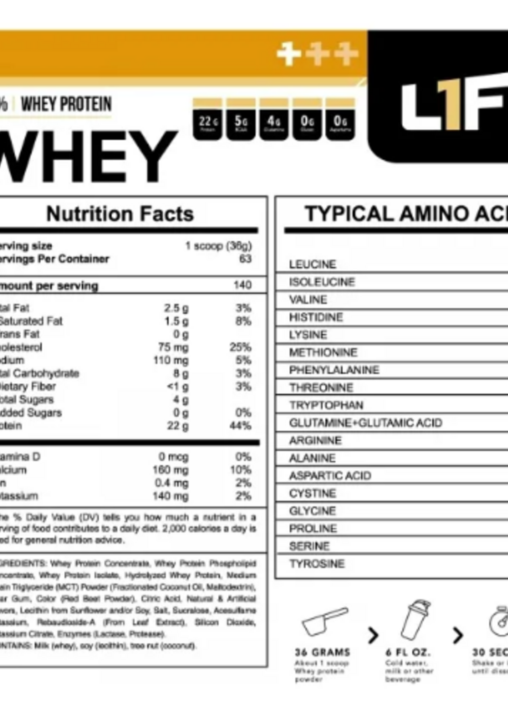 LIFT LIFT 100% WHEY PROTEIN