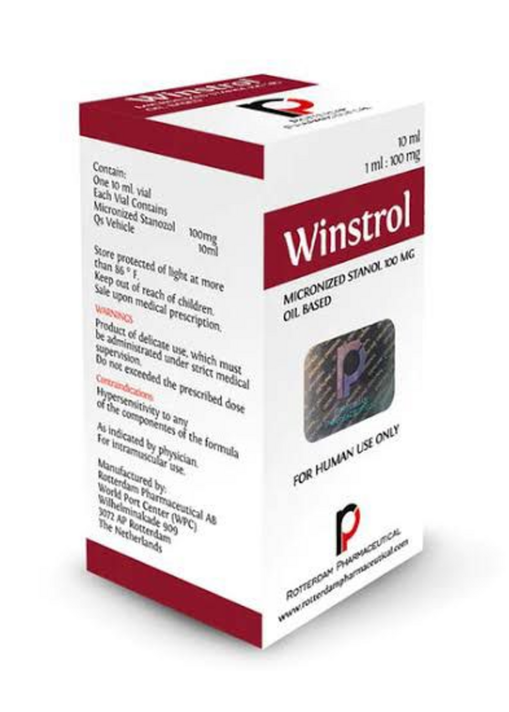 ROTTERDAM STANOZOL (Winstrol) ROTTERDAM INYECTABLE 100 MG 10 ML