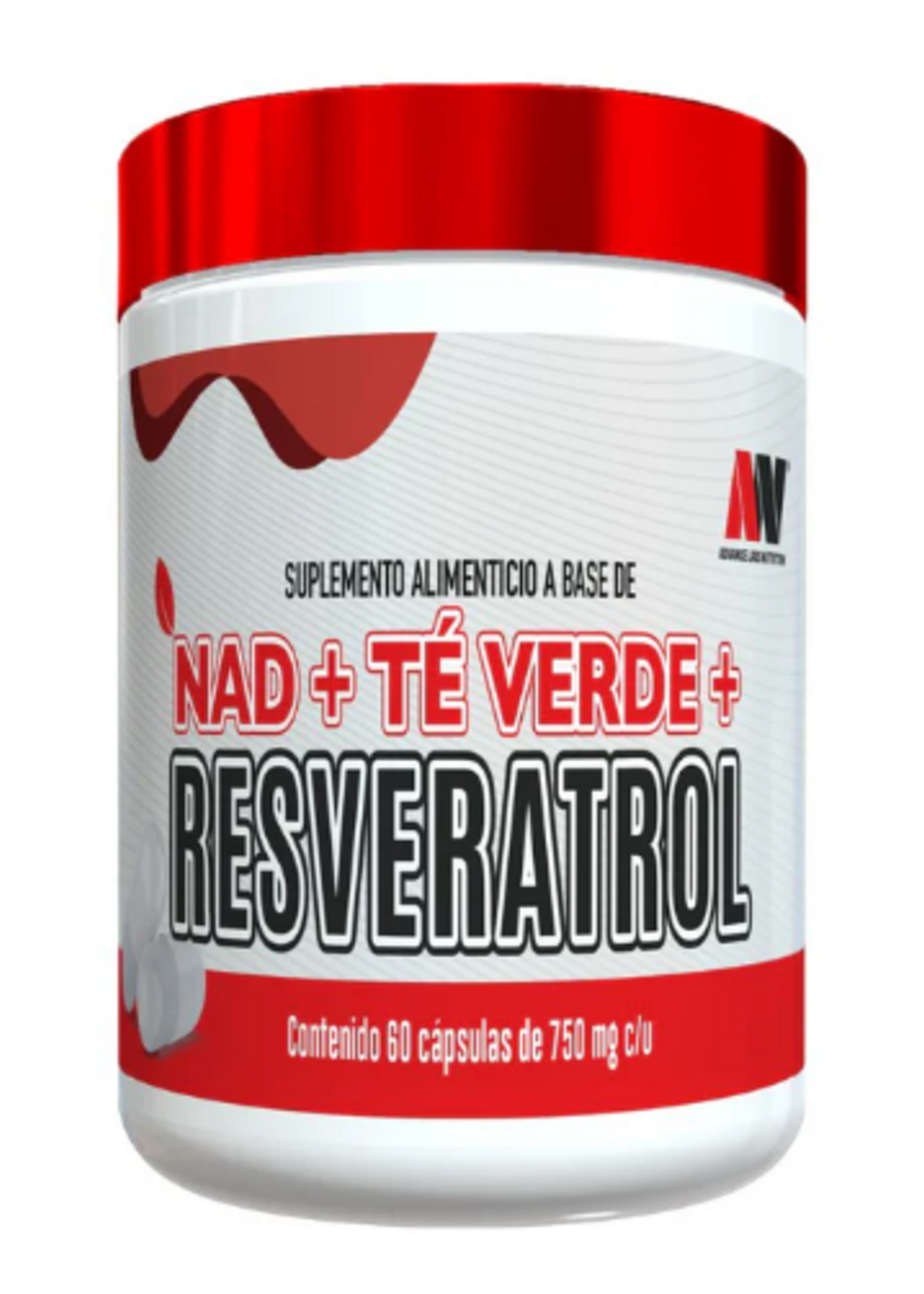 ADVANCE NUTRITION NAD +RESVERATROL + TE VERDE 60  CAP 750 MG ADVANCE