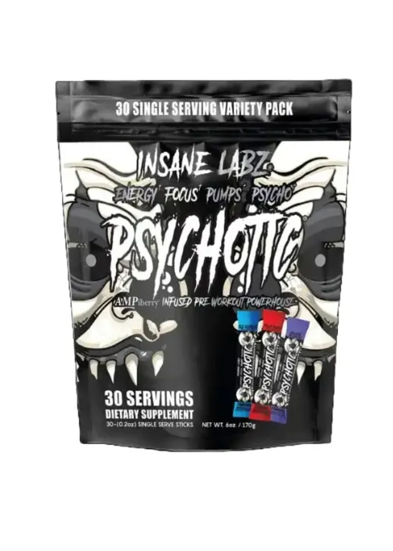 INSANE LABZ PSYCHOTIC BLACK BAG 30 STICKS