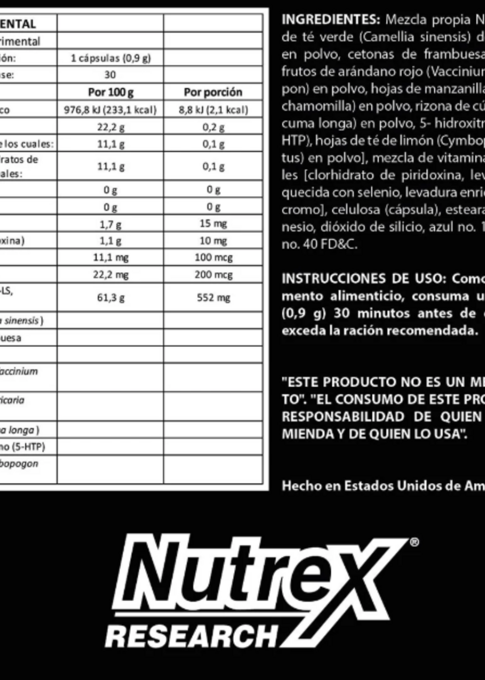 NUTREX LIPO 6 BLACK NIGHTIME