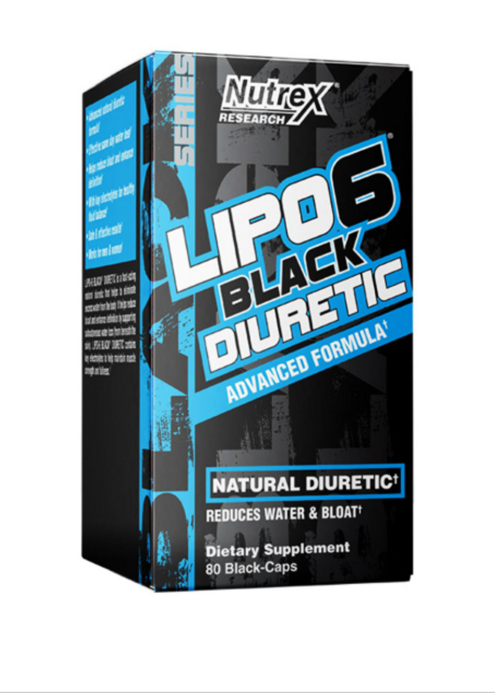 NUTREX LIPO 6 BLACK DIURETIC 20 SERVICIOS 80 CAP