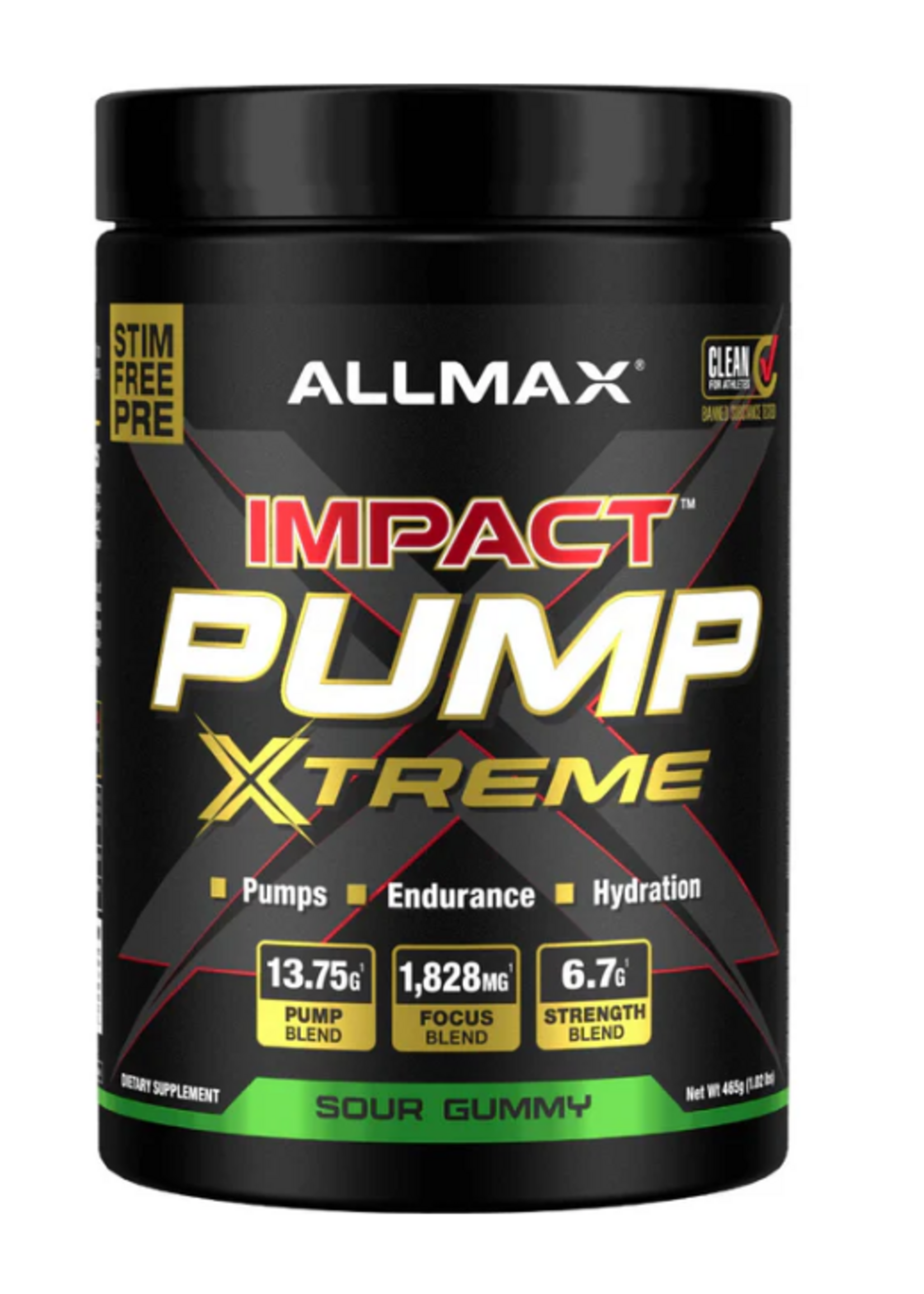 ALLMAX PUMP IMPACT ALLMAX STIM FREE (GLYCEROL)