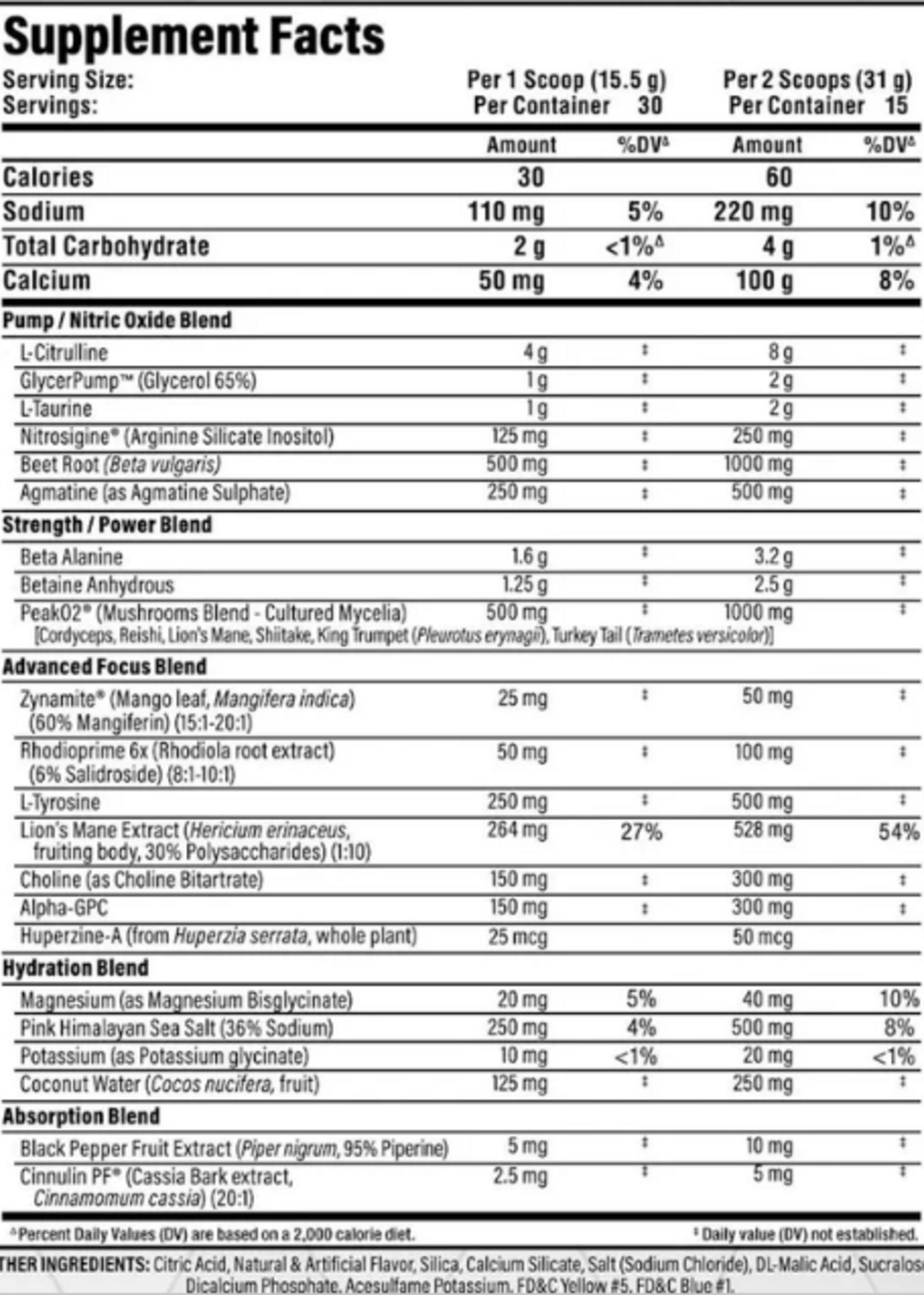 ALLMAX PUMP IMPACT ALLMAX STIM FREE (GLYCEROL)