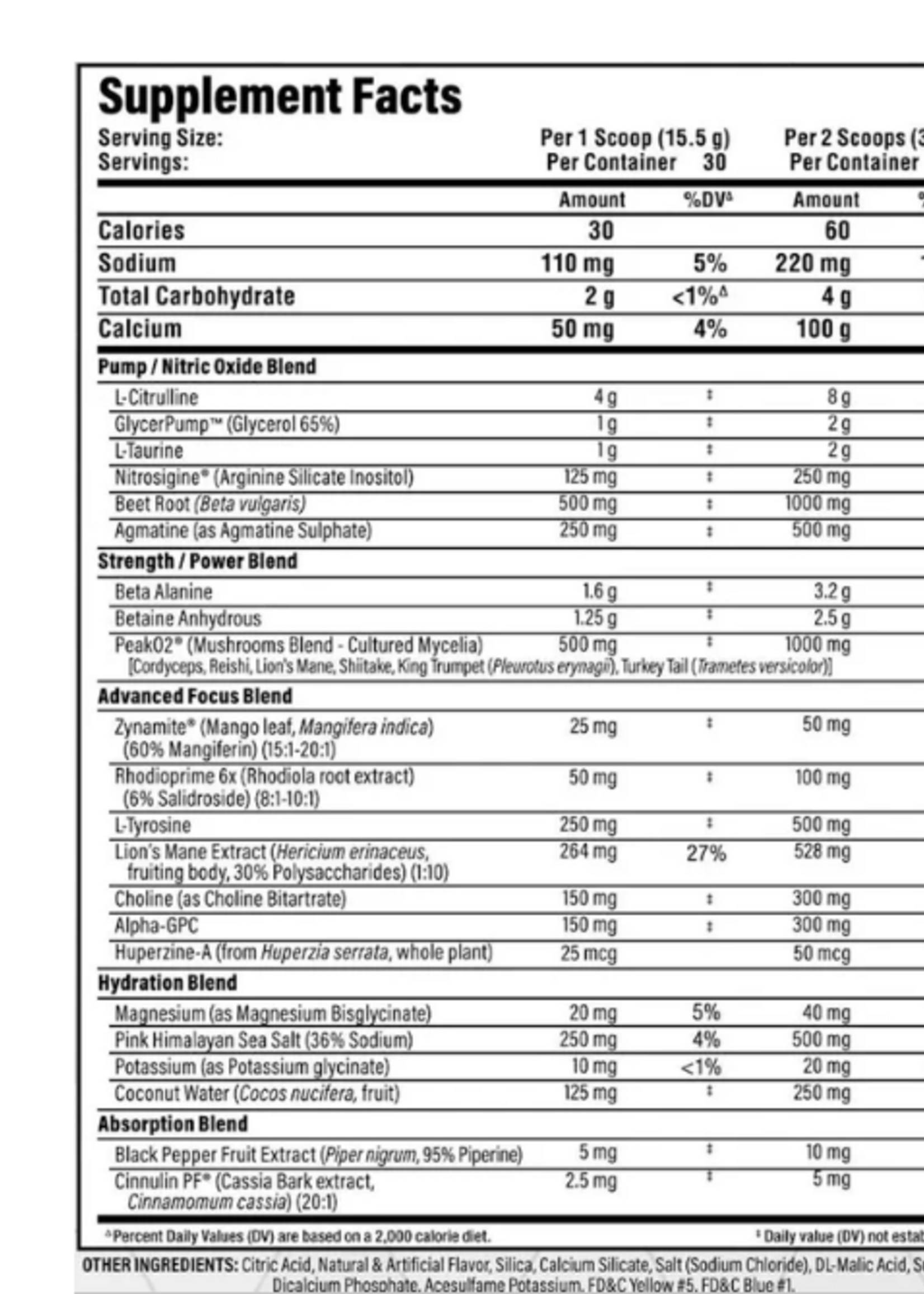 ALLMAX PUMP IMPACT ALLMAX STIM FREE (GLYCEROL)