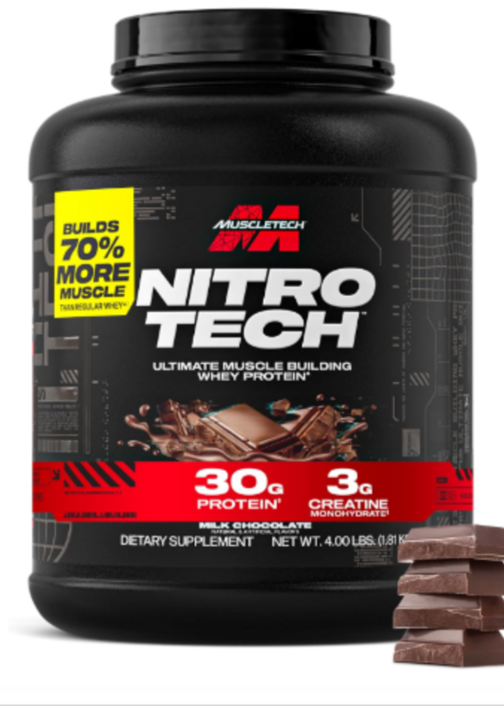 MUSCLETECH NITROTECH WHEY PROTEIN (Antes Performance)