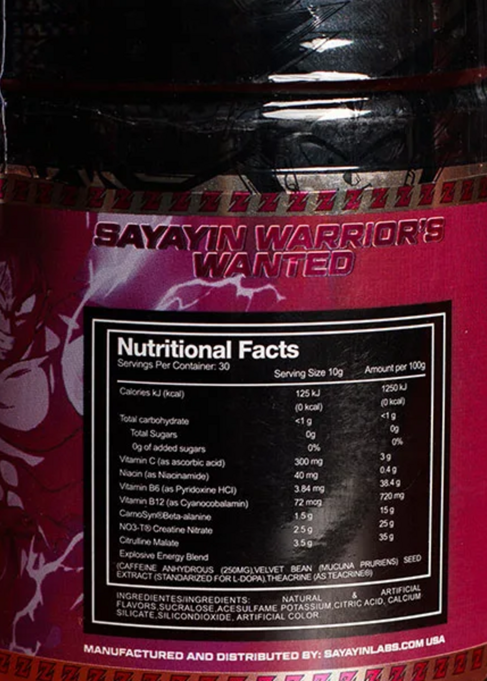 SAIYANLABS KAIOKEN BLACK 30 SERV