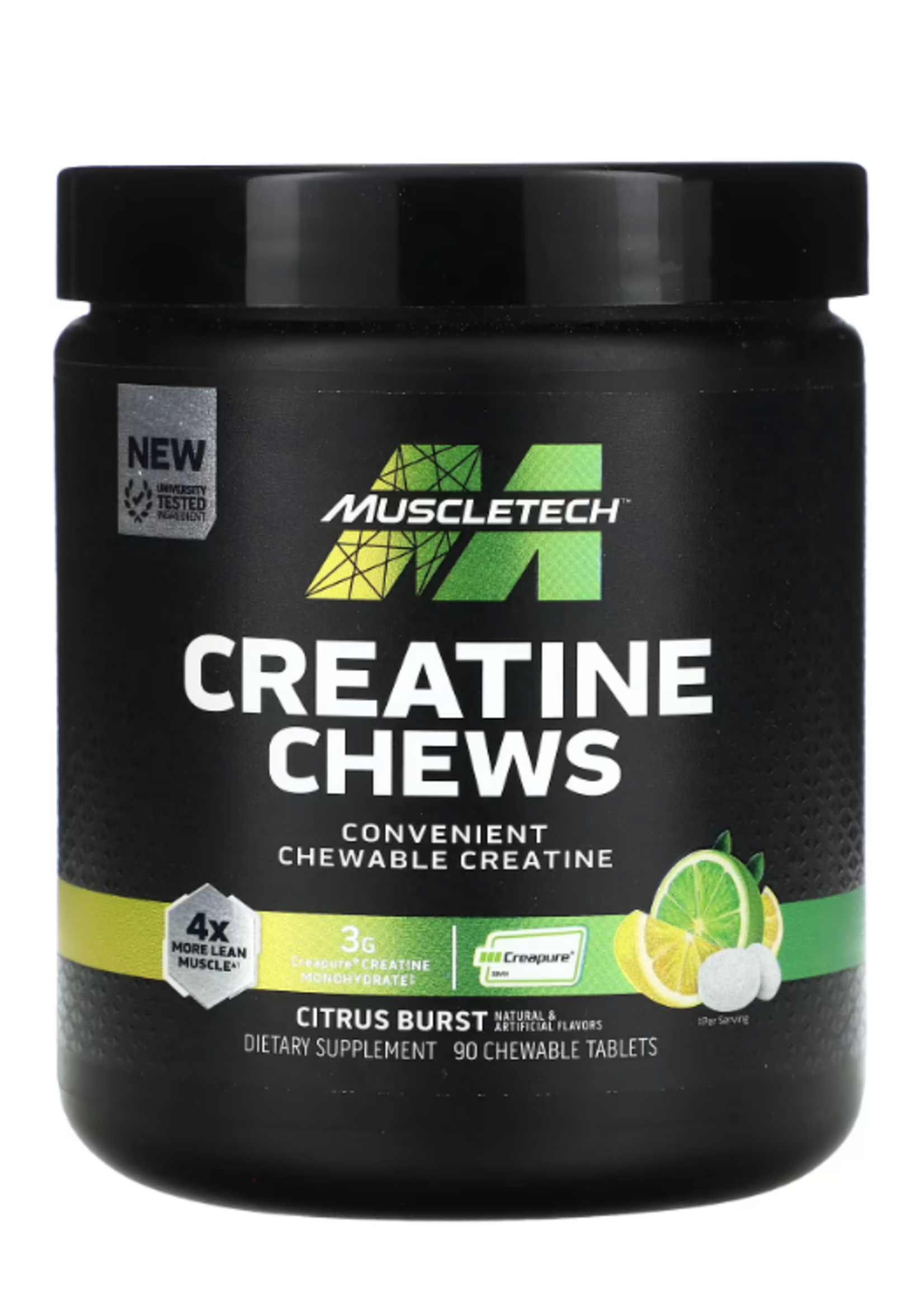 MUSCLETECH CREATINA CHEWS 90CT CITRUS BURST MUSCLETECH