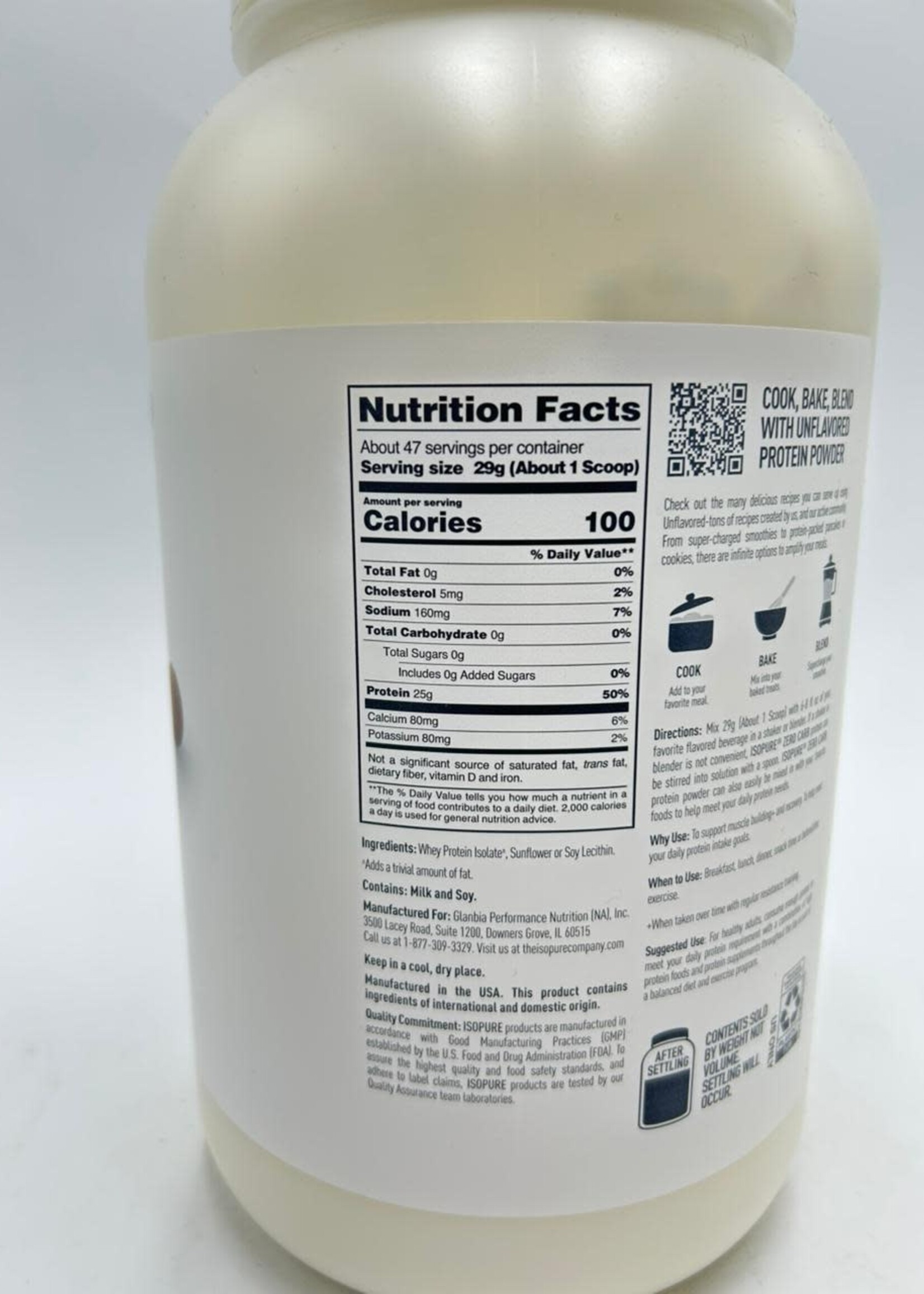 NATURES BEST ISOPURE 3 LB 44 SERV CREAMY VAINILLA (ZERO CARB)