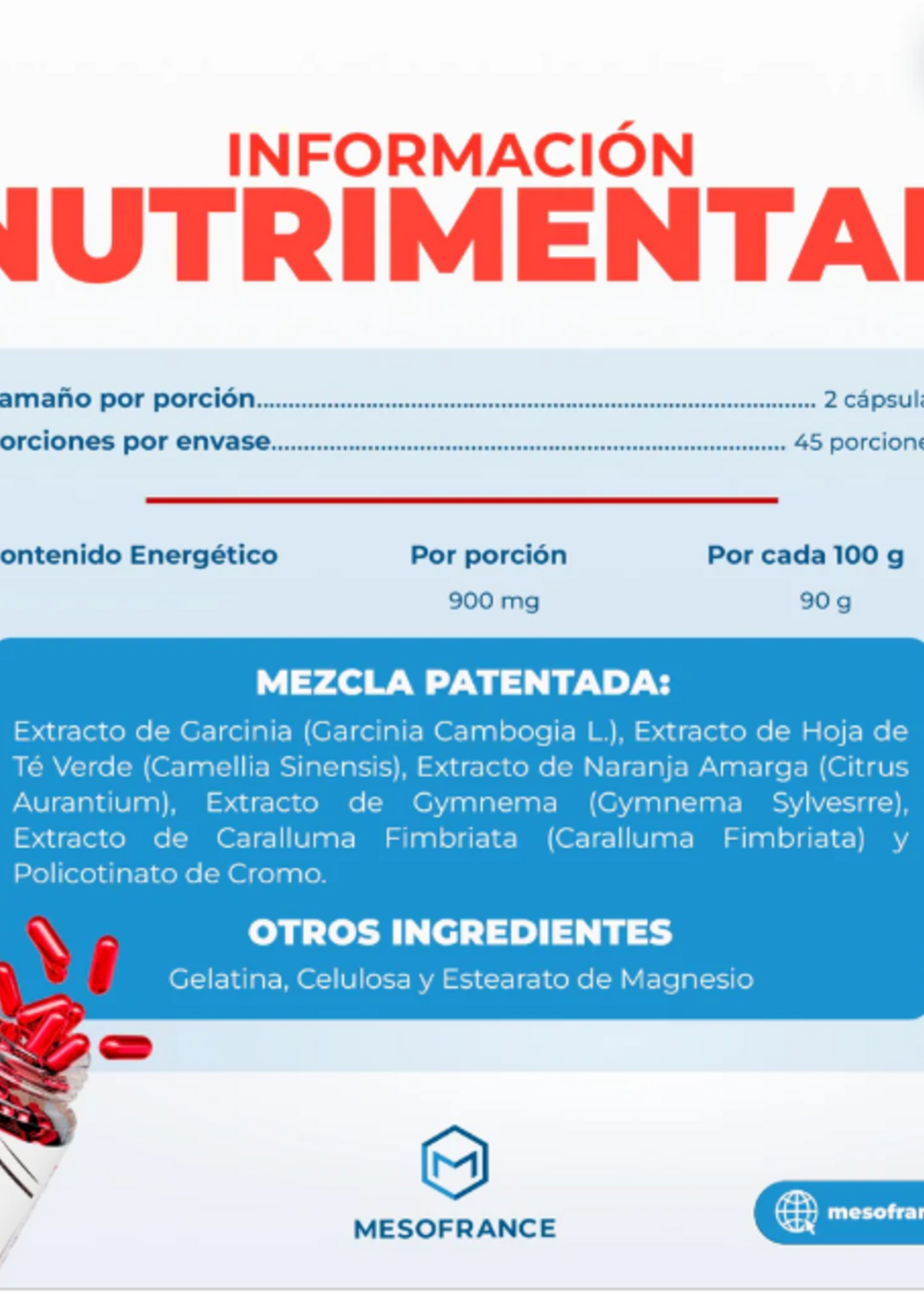 MESOFRANCE SUPER REDUCTIVO INTENSO MESOFRANCE 90 CAP