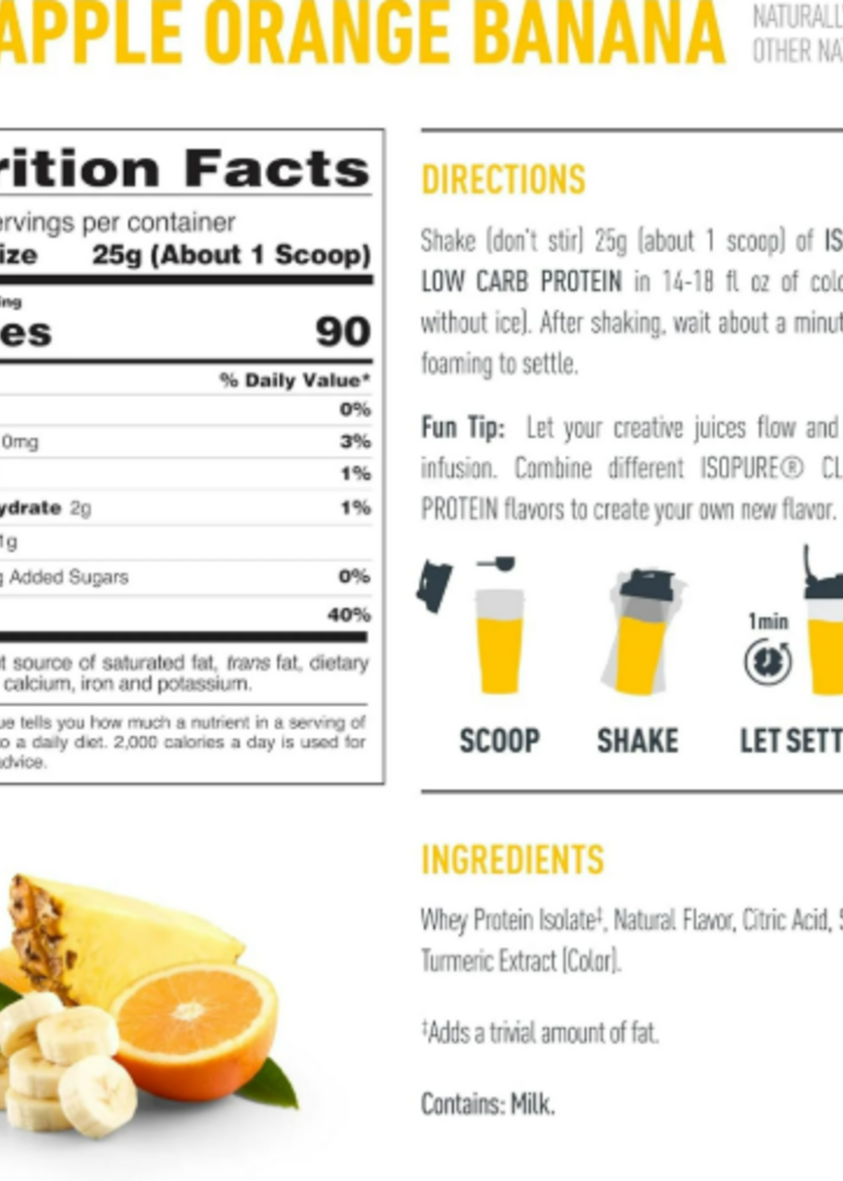 NATURA BEST ISOPURE INFUSION