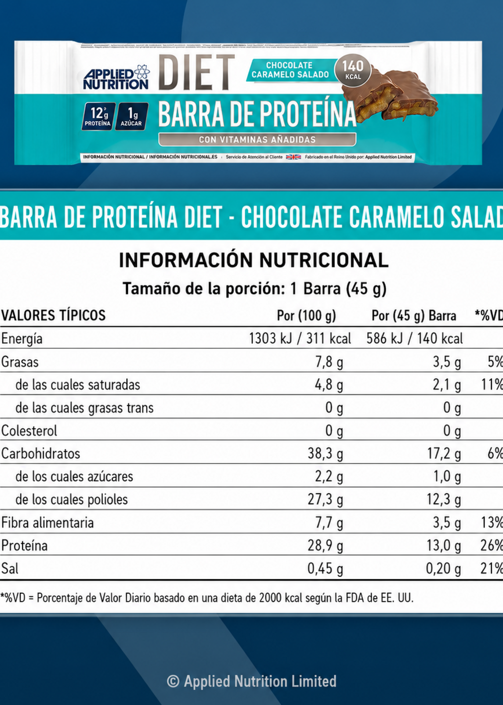 APPLIED NUTRITION APPLIED DIET PROTEIN BAR