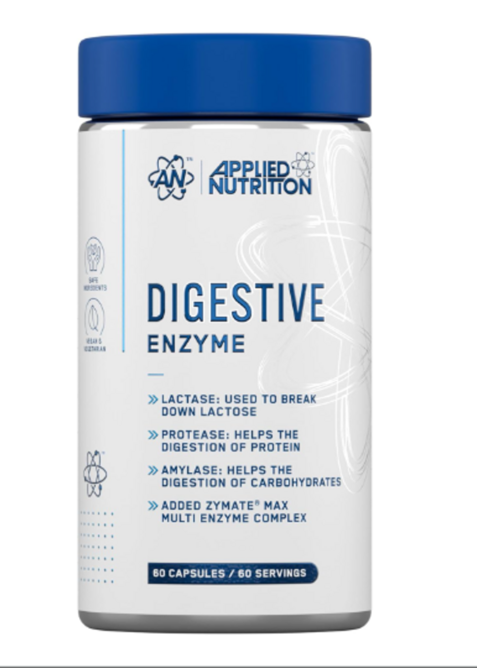 APPLIED NUTRITION ENZYME DIGESTIVE 60 CAP APPLIED NUTRITION
