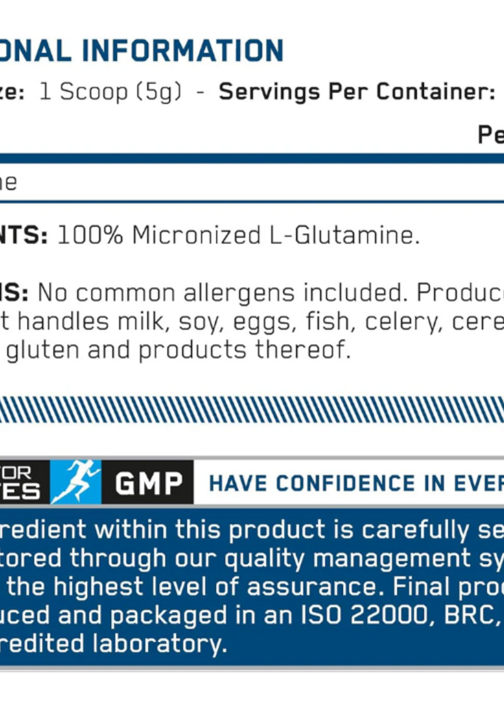APPLIED NUTRITION L - GLUTAMINA MICRONIZED APPLIED NUTRITION 100 SERV