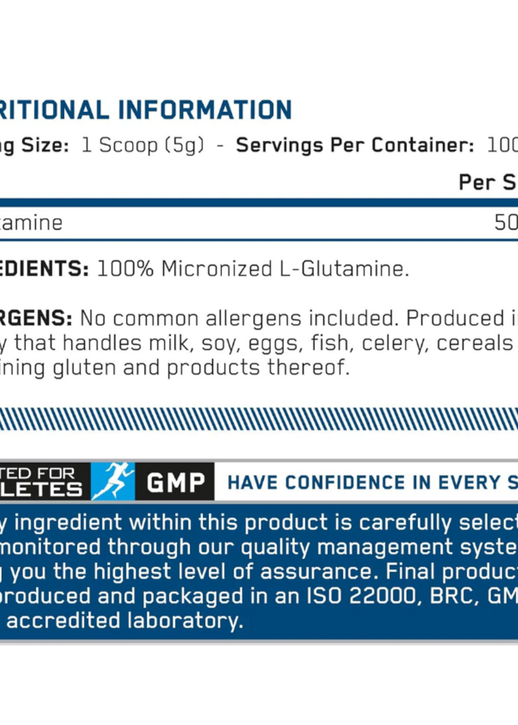 APPLIED NUTRITION L - GLUTAMINA MICRONIZED APPLIED NUTRITION 100 SERV