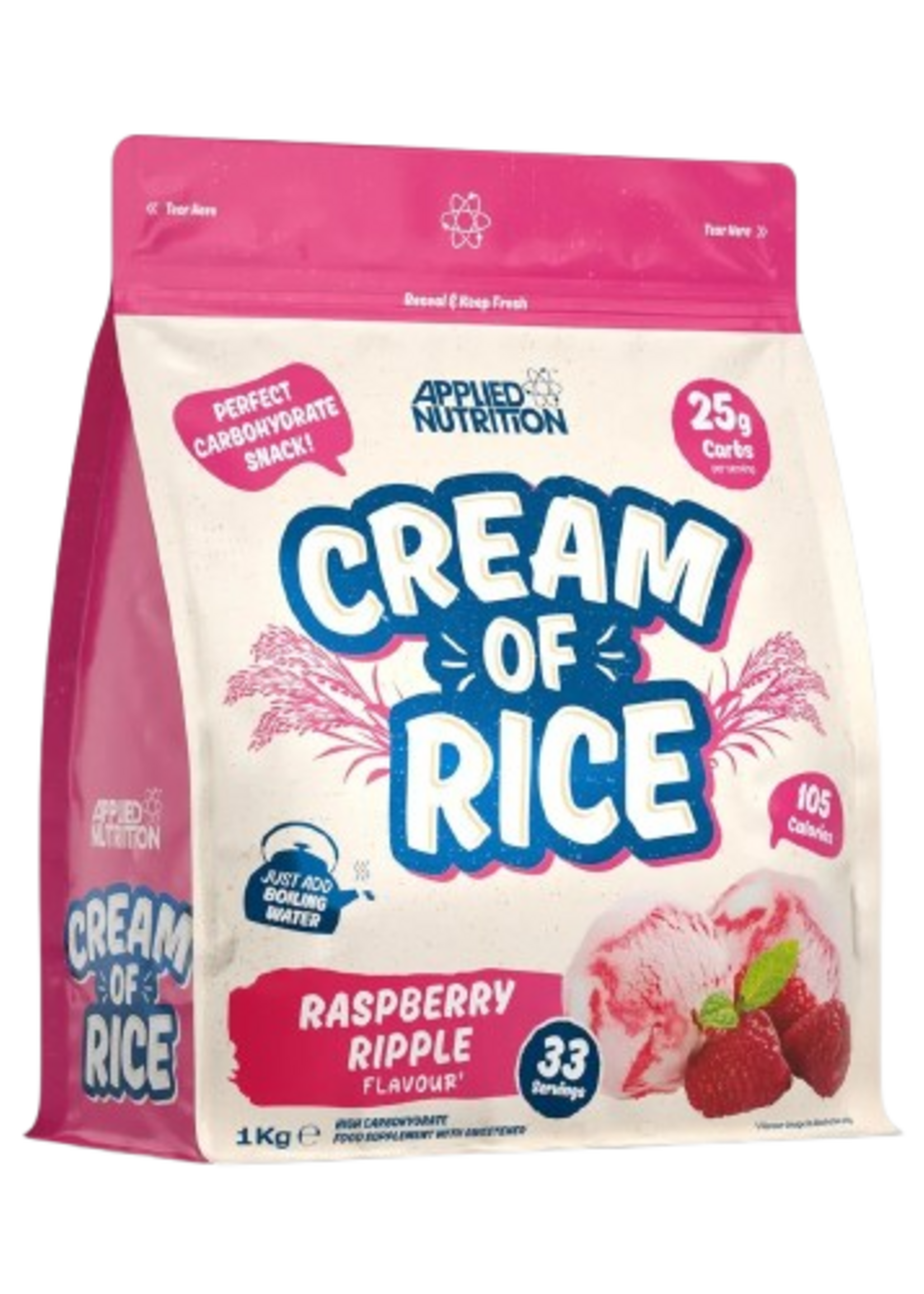 APPLIED NUTRITION BOLSA CREAM OF RICE APPLIED NUTRITION