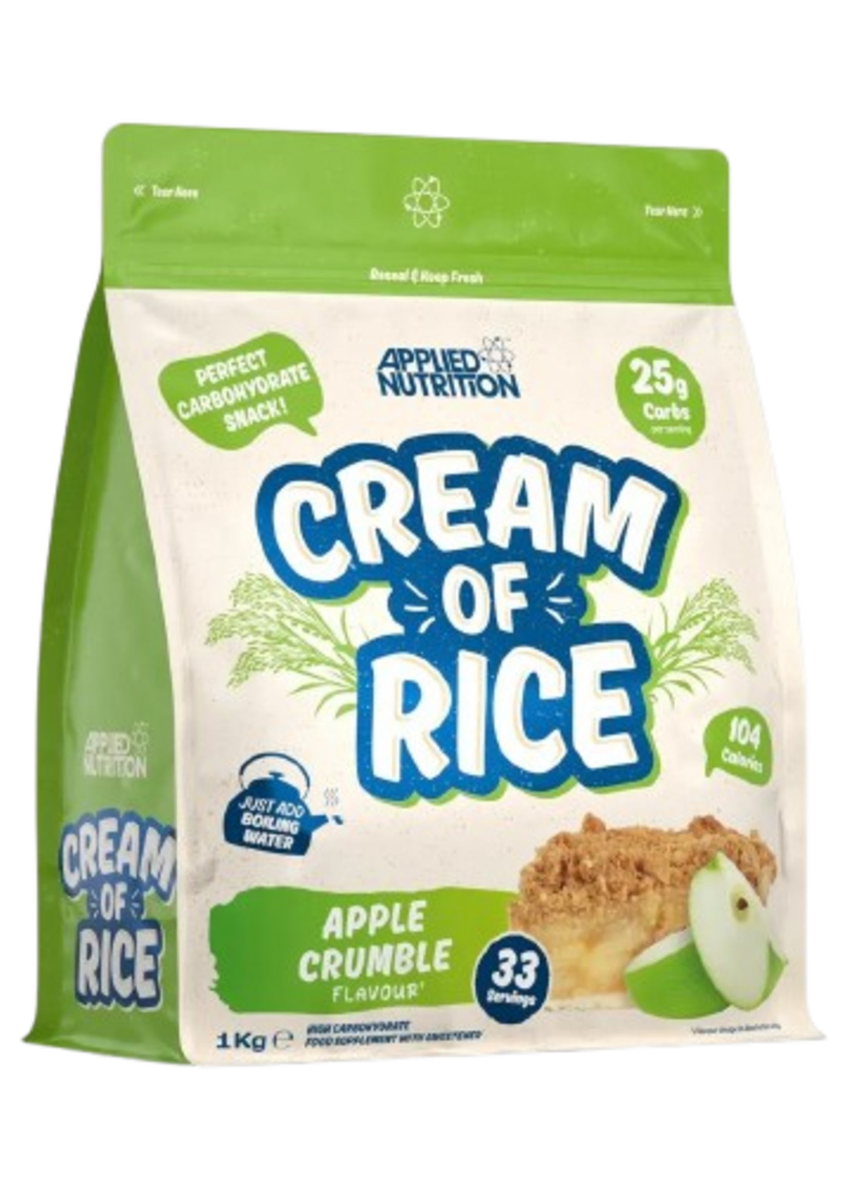 APPLIED NUTRITION BOLSA CREAM OF RICE APPLIED NUTRITION