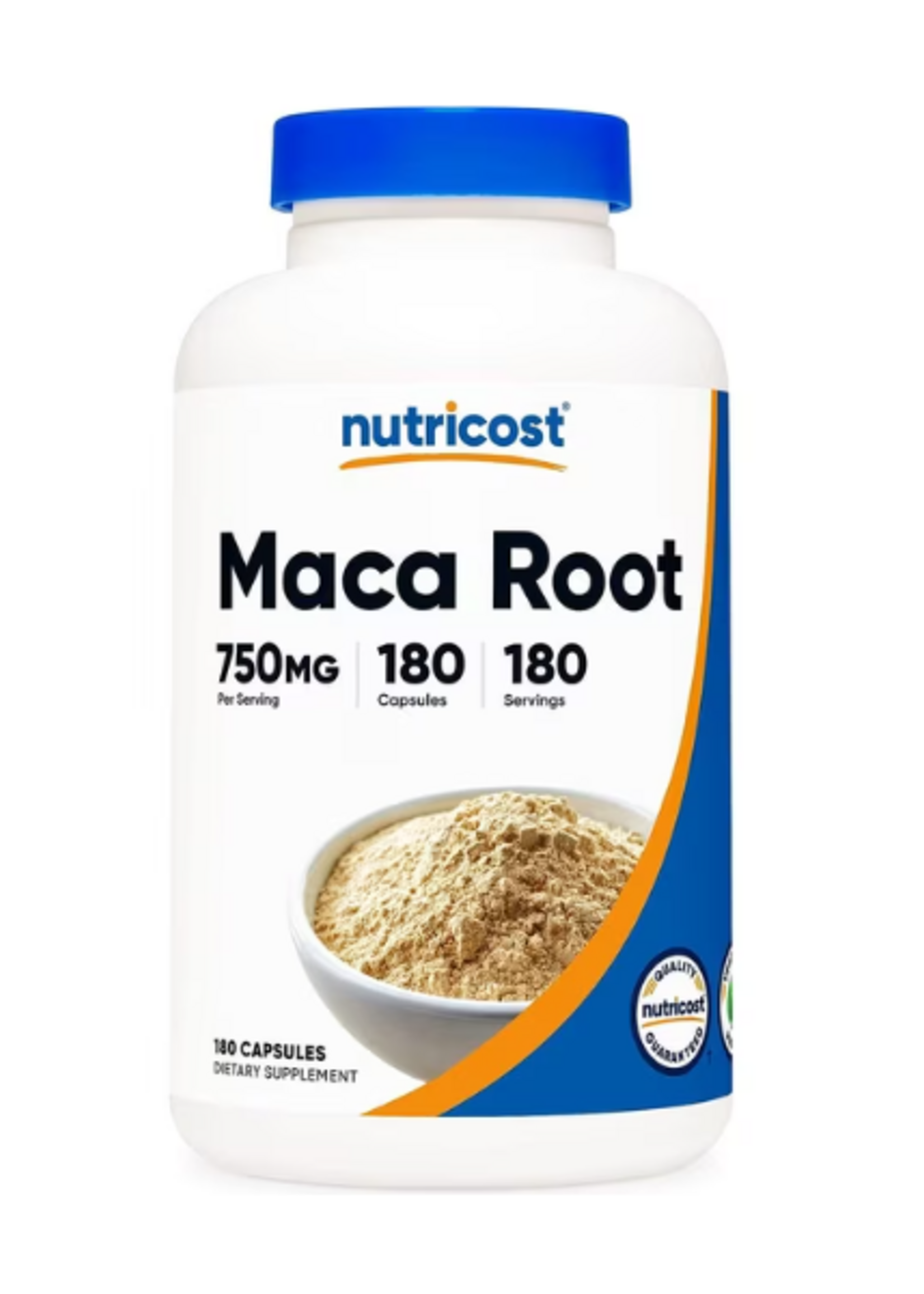 NUTRICOST MACA ROOT NUTRICOST 750 MG 180 CAP