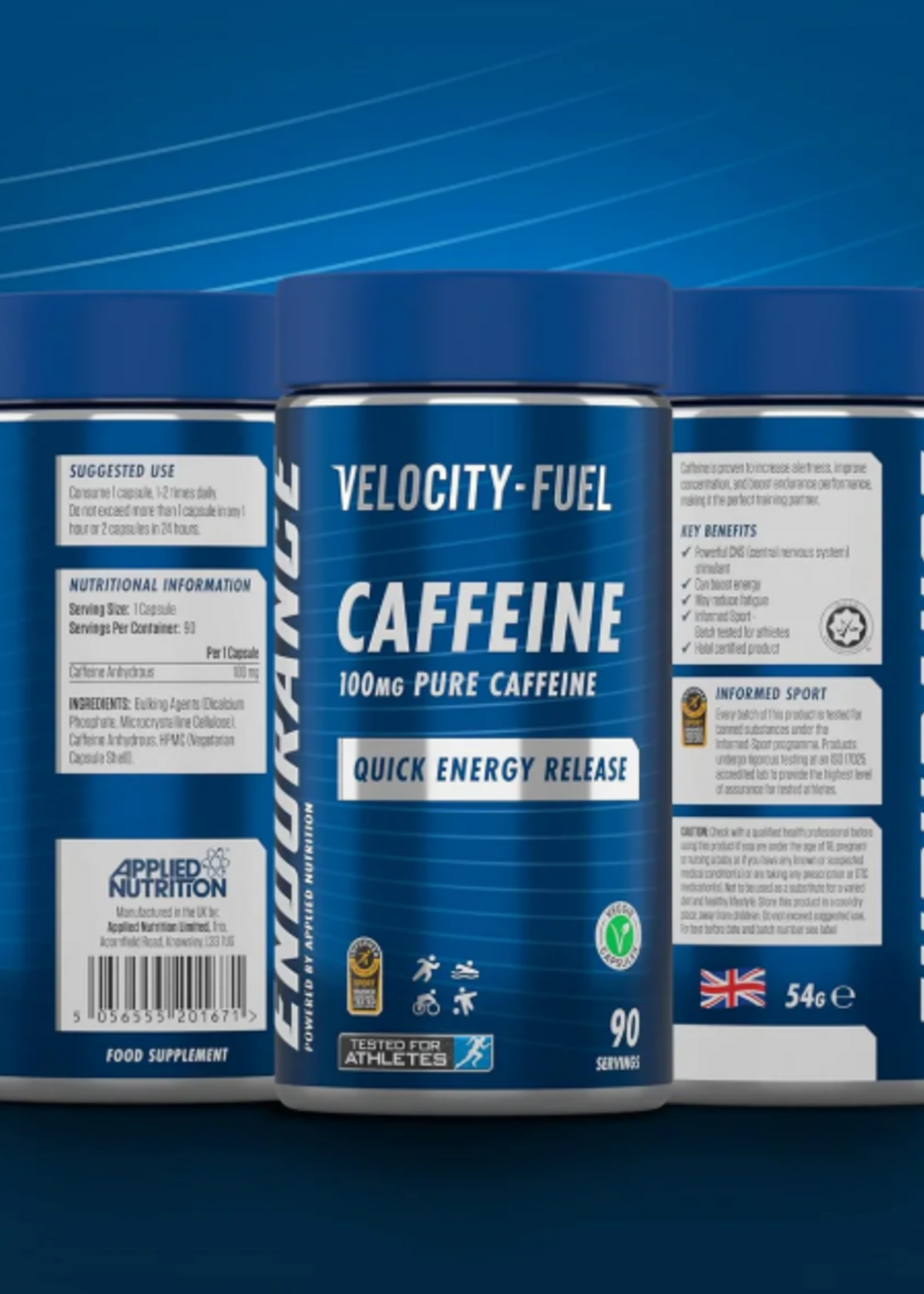 APPLIED NUTRITION CAFFEINE 100 MG 90 CAP APPLIED NUTRITION