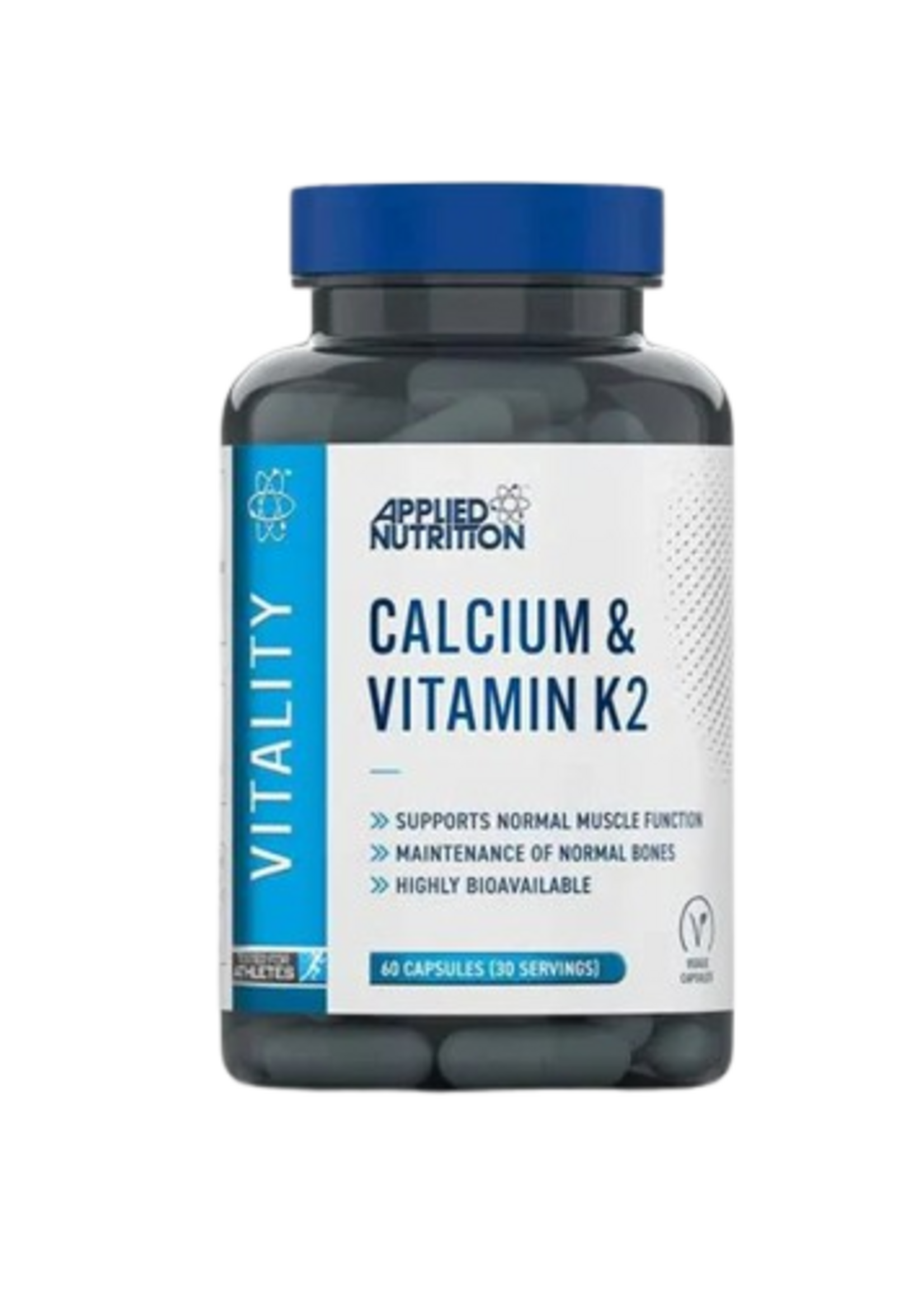 APPLIED NUTRITION CALCIUM Y VITAMINA K2 60 CAP APPLIED NUTRITION