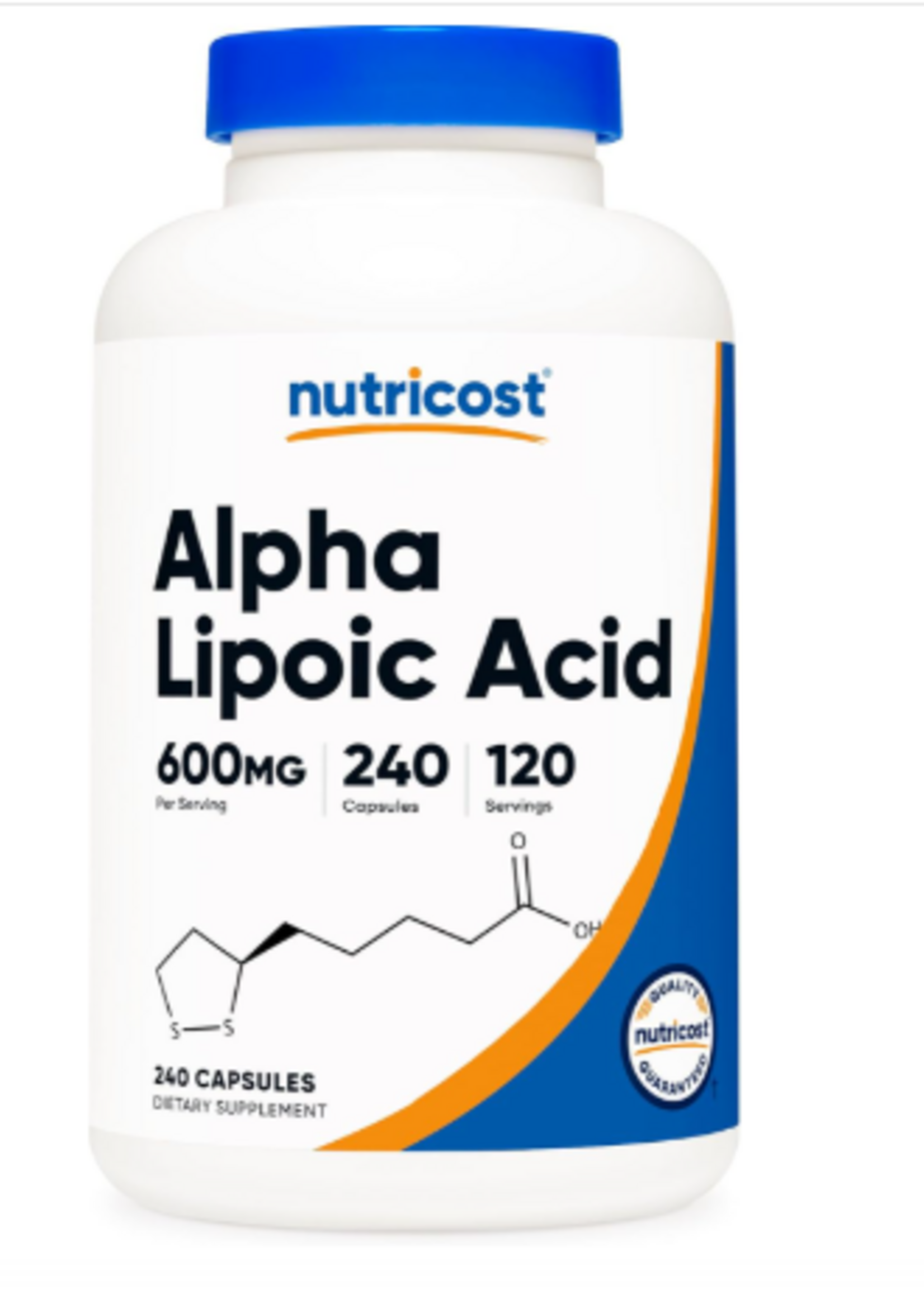 NUTRICOST ALPHA LIPOIC ACID 600MG 240 CAP NUTRICOST