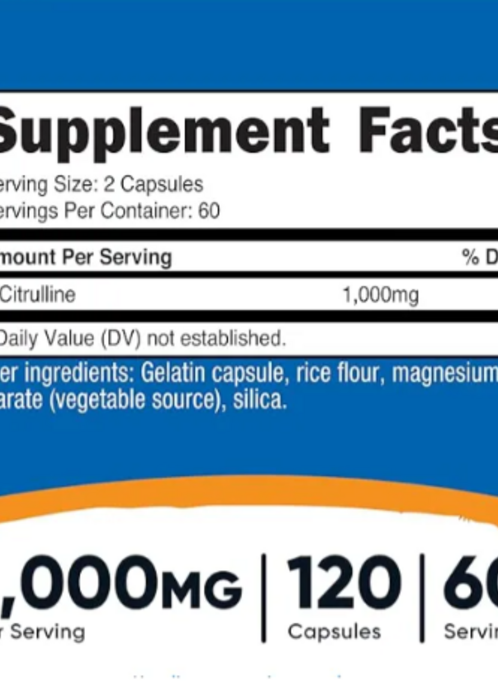 NUTRICOST L - CITRULINA NUTRICOST 120 CAP