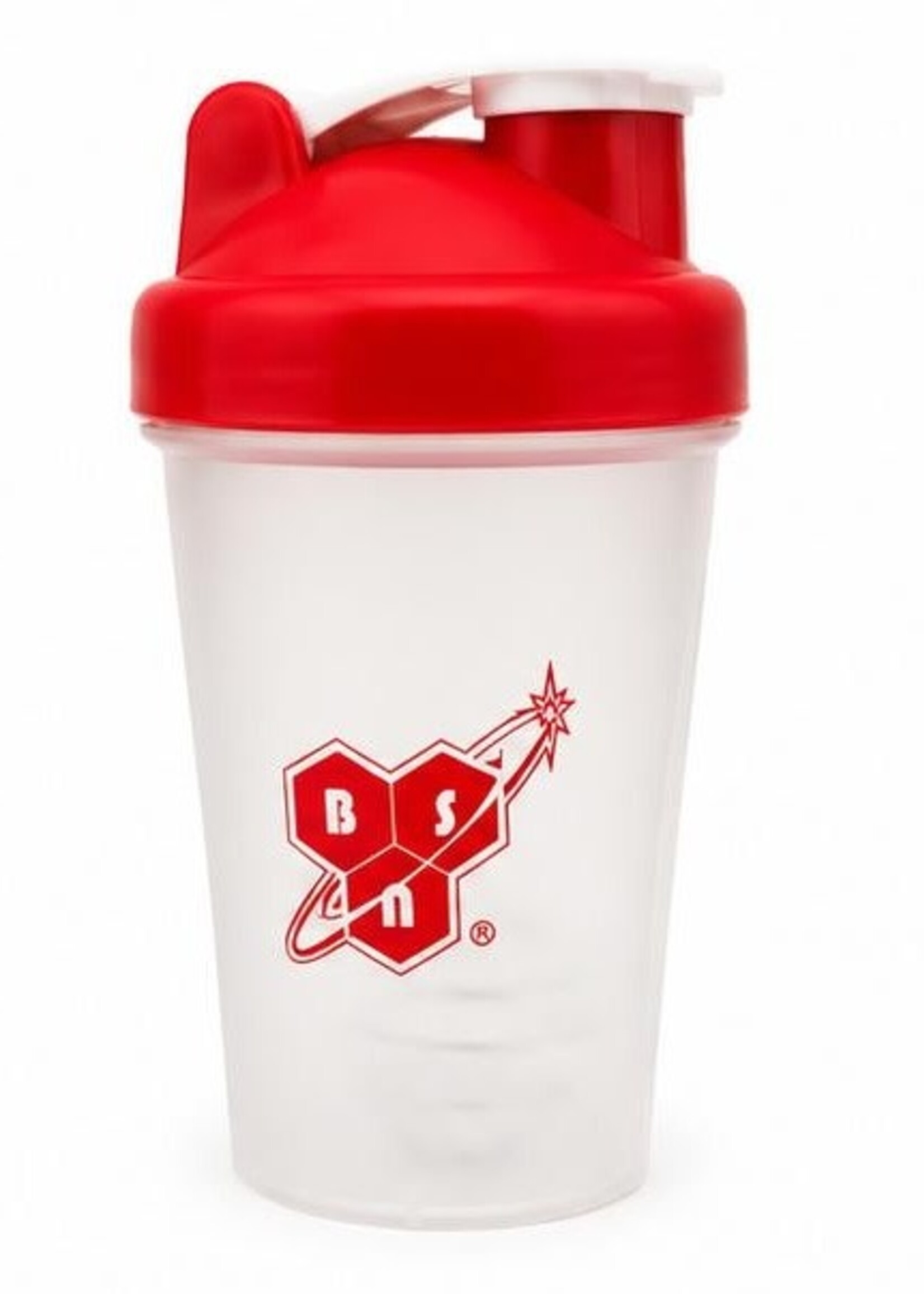 BSN SHAKER BSN TRANSPARENTE/ROJO 400ML