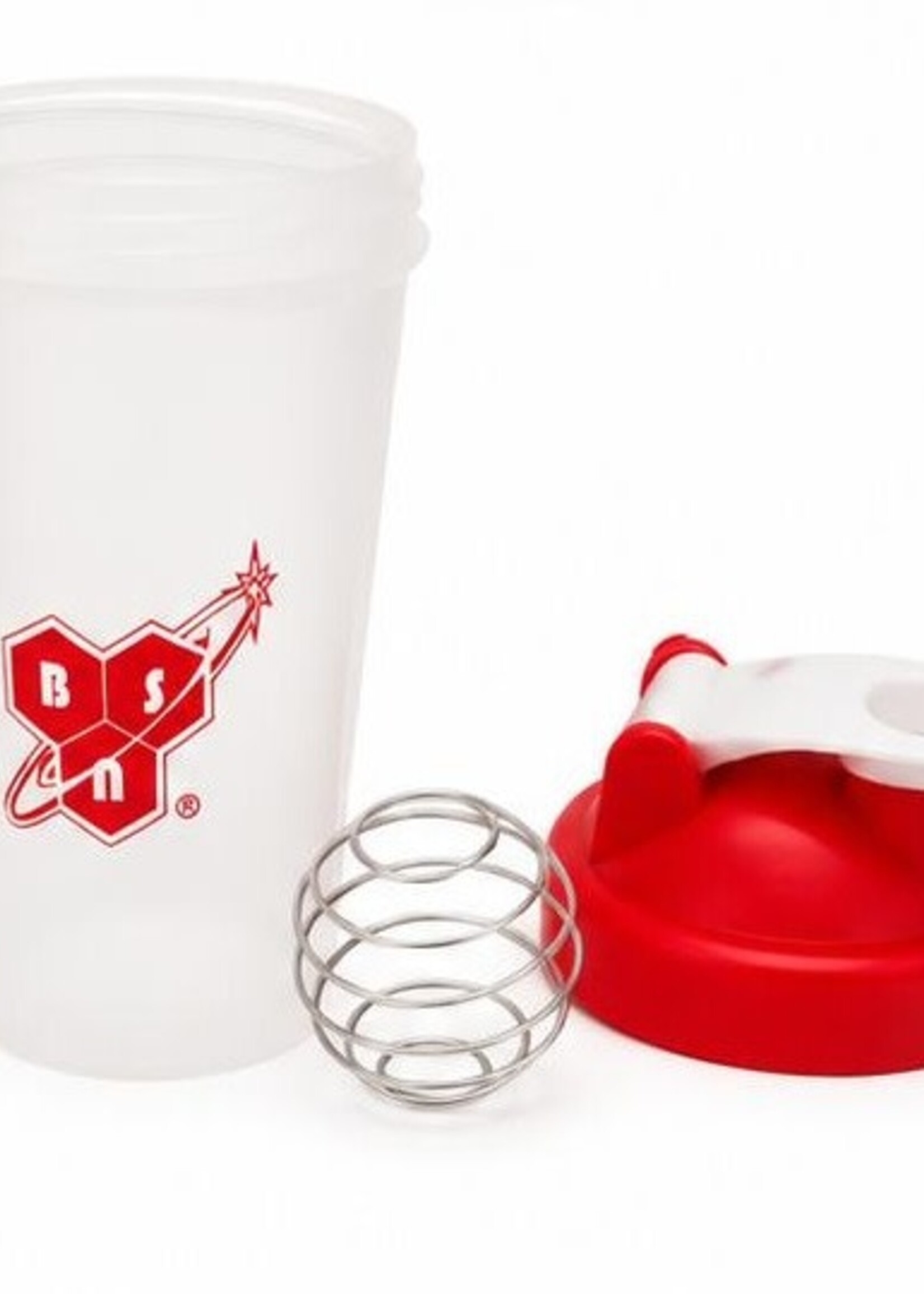 BSN SHAKER BSN TRANSPARENTE/ROJO 400ML