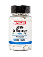 SUPERLABS NUTRITION CITRATO DE MAGNESIO SUPERLABS 500 MG 100 CAP